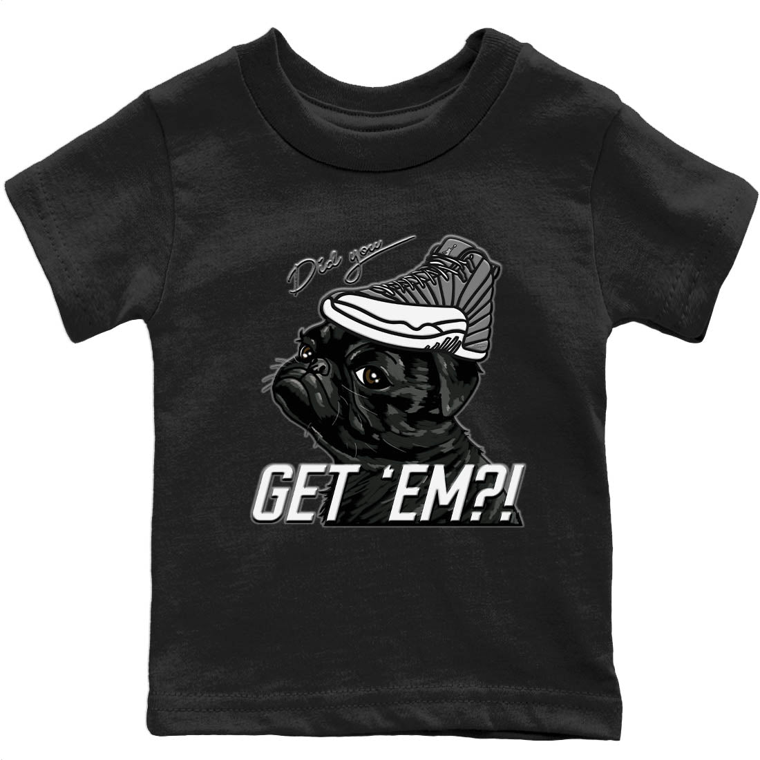 Pug Get Em Kids Tops - Air Jordan 12 Stealth