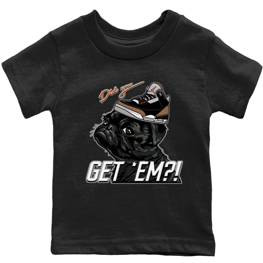 Pug Get Em Kids Tops - Air Jordan 3 Desert Elephant