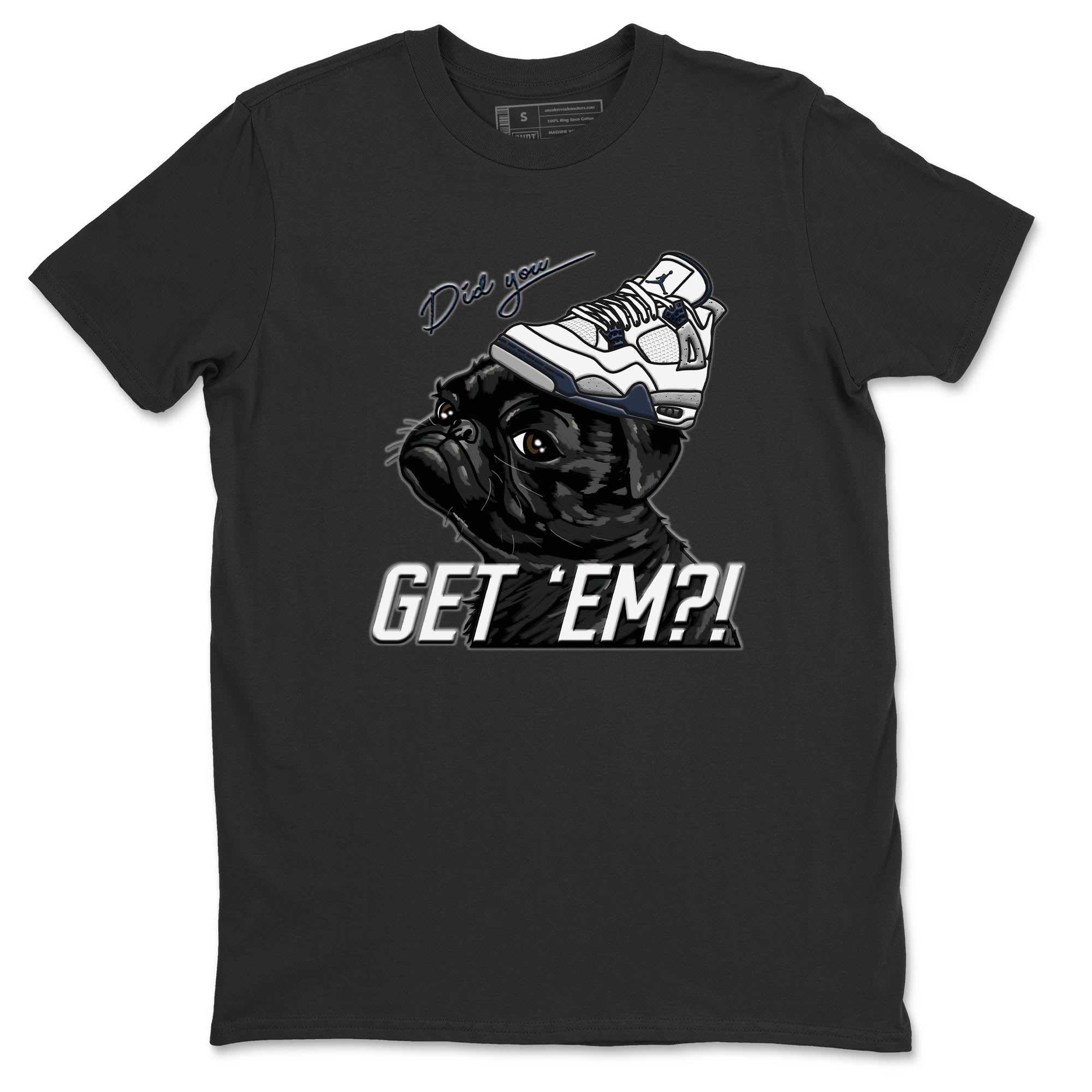 Pug Get Em Unisex Tops - Air Jordan 4 Midnight Navy