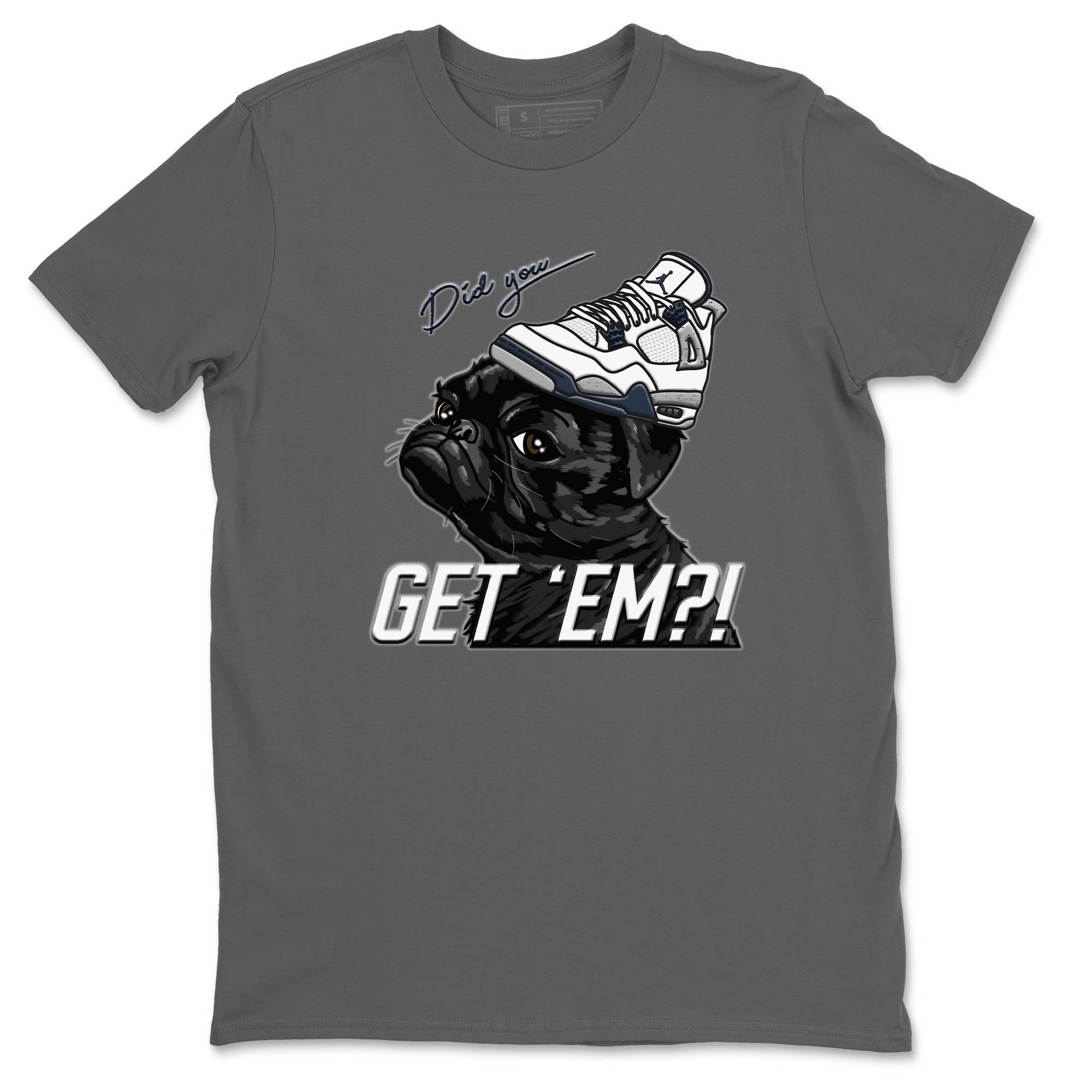 Pug Get Em Unisex Tops - Air Jordan 4 Midnight Navy