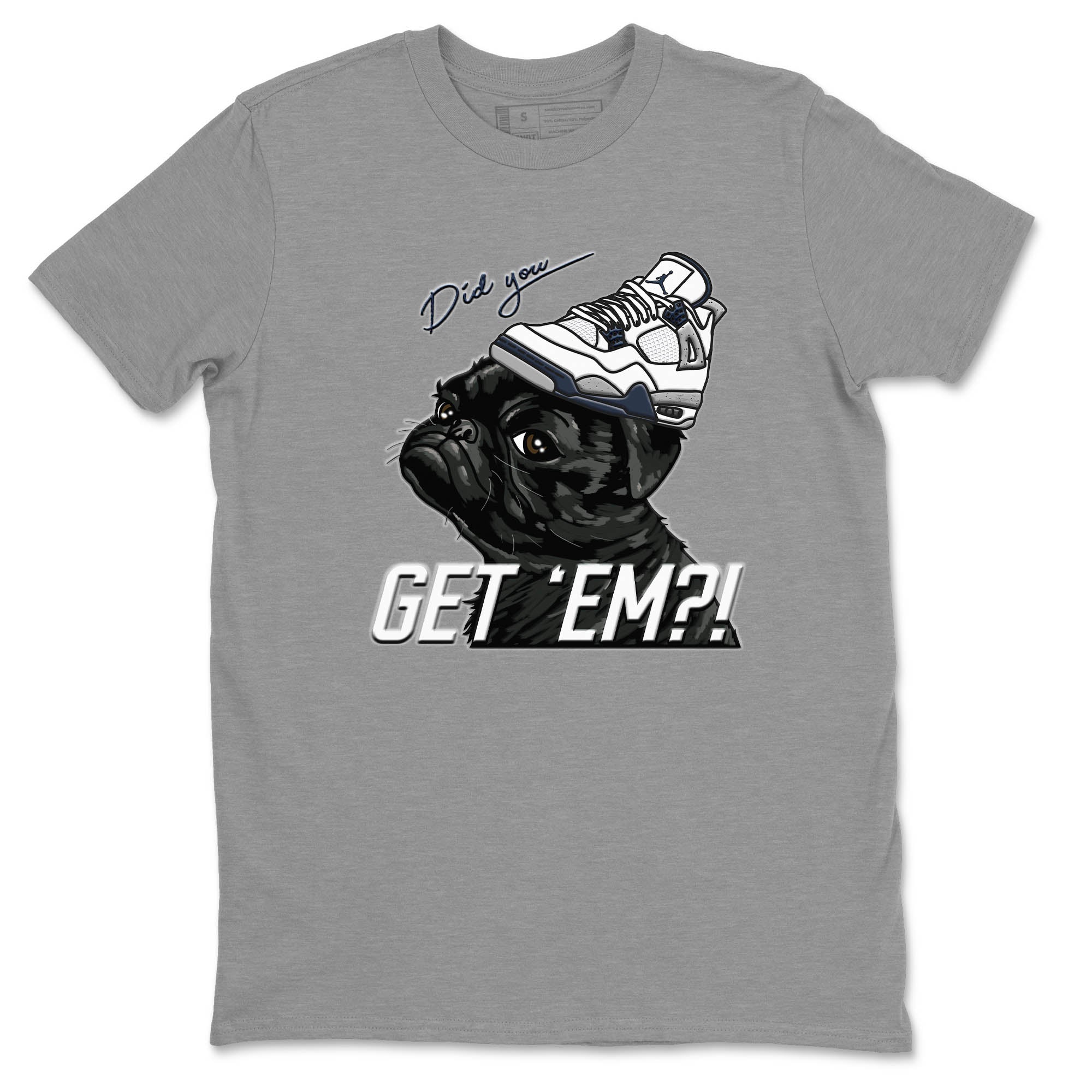 Pug Get Em Unisex Tops - Air Jordan 4 Midnight Navy