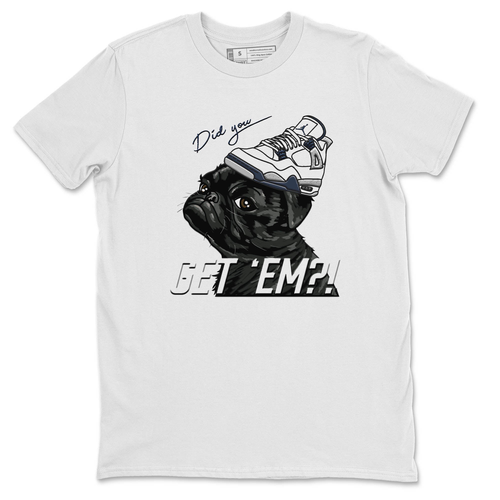 Pug Get Em Unisex Tops - Air Jordan 4 Midnight Navy