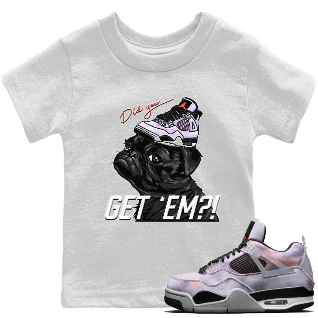 Pug Get Em Kids Tops - Air Jordan 4 Zen Master