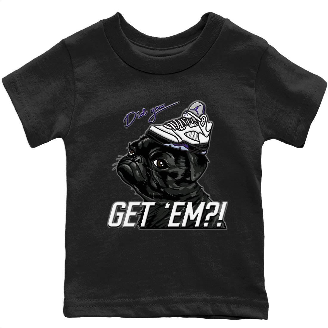 Pug Get Em Kids Tops - Air Jordan 5 Concord