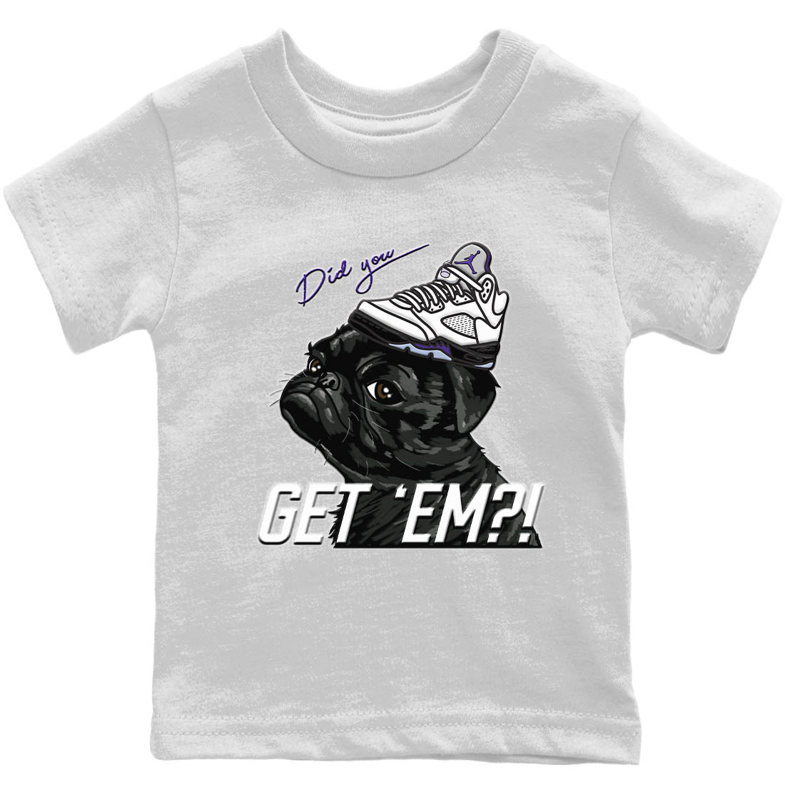 Pug Get Em Kids Tops - Air Jordan 5 Concord