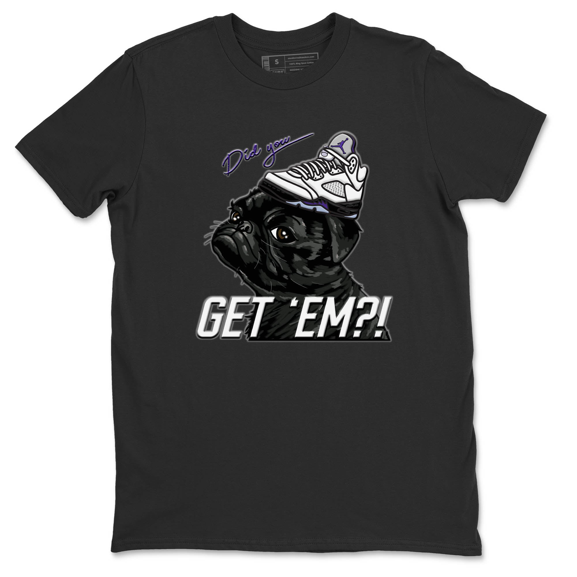 Pug Get Em Unisex Tops - Air Jordan 5 Concord