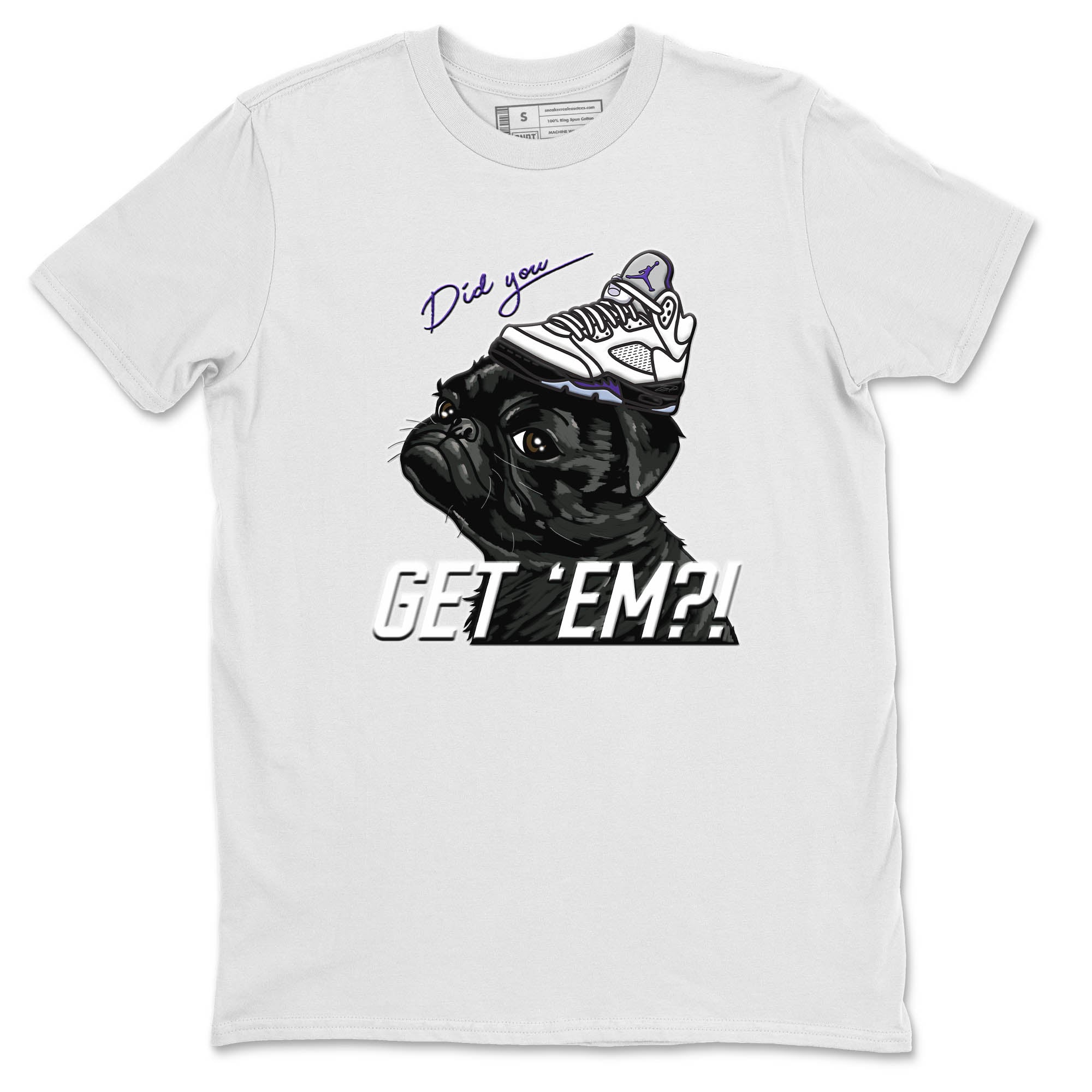Pug Get Em Unisex Tops - Air Jordan 5 Concord