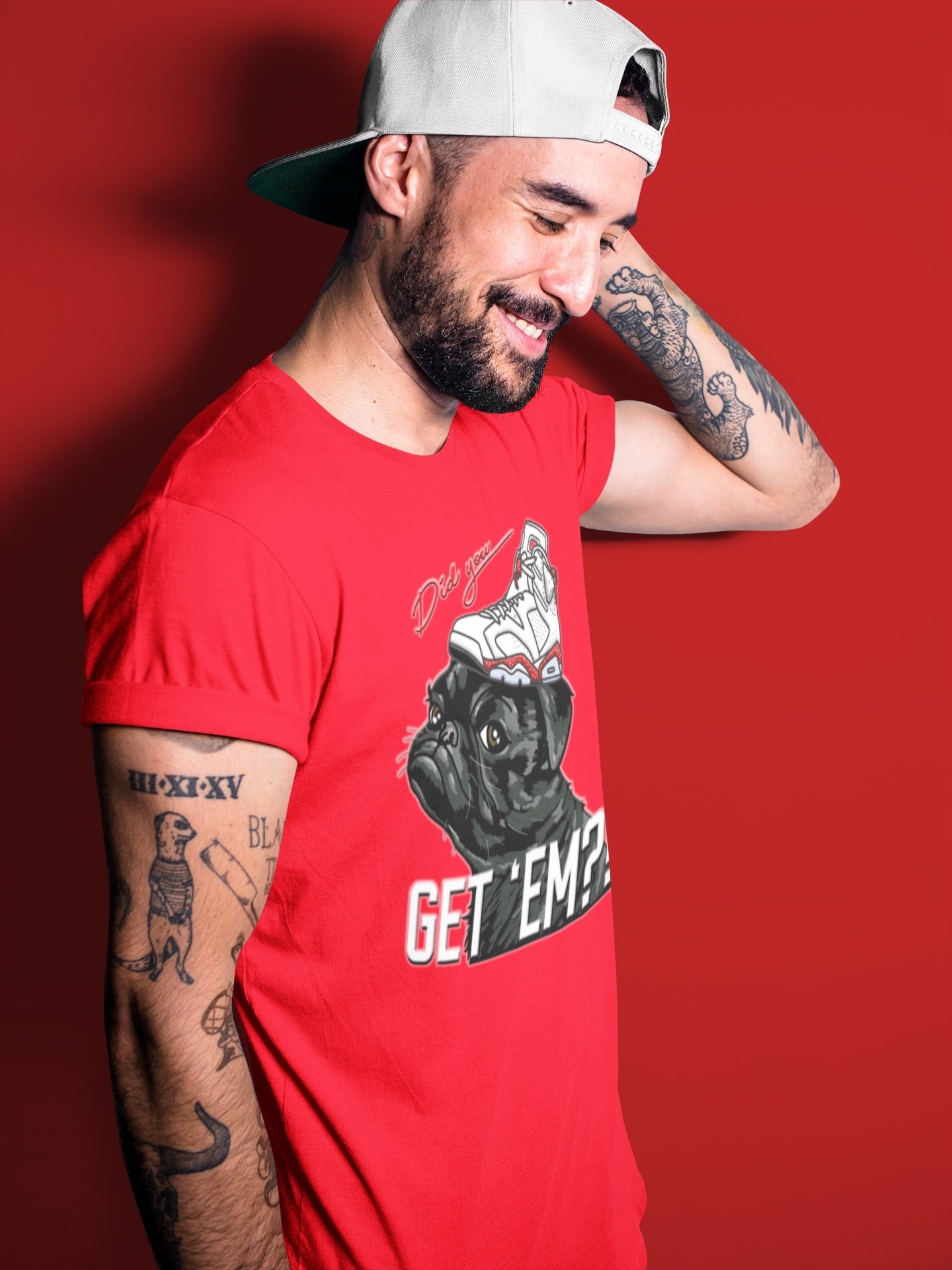 Pug Get Em Unisex Tops - Air Jordan 6 Red Velvet Cookies