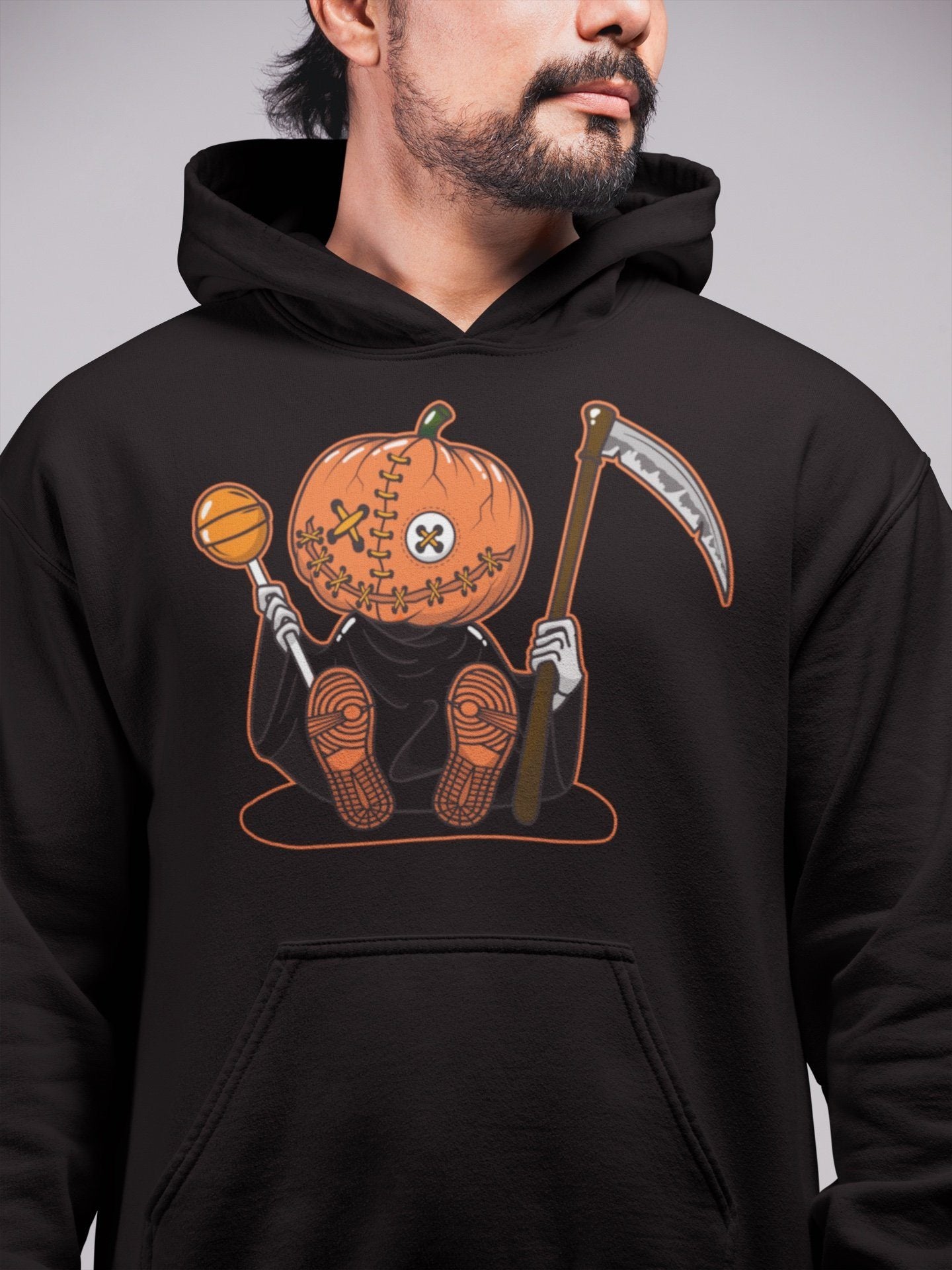 Pumpkin Head Unisex Tops - Air Jordan 1 Electro Orange