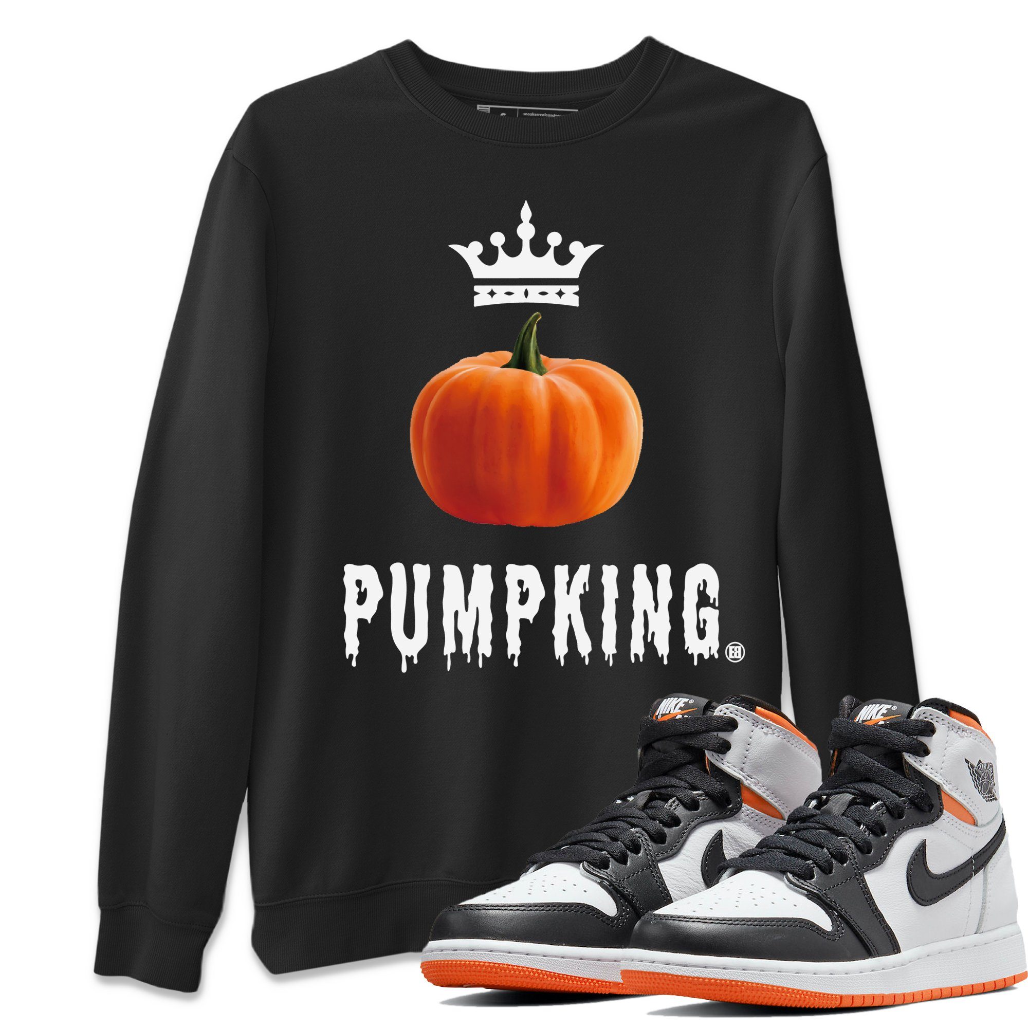 Pumpking Unisex Tops - Air Jordan 1 Electro Orange