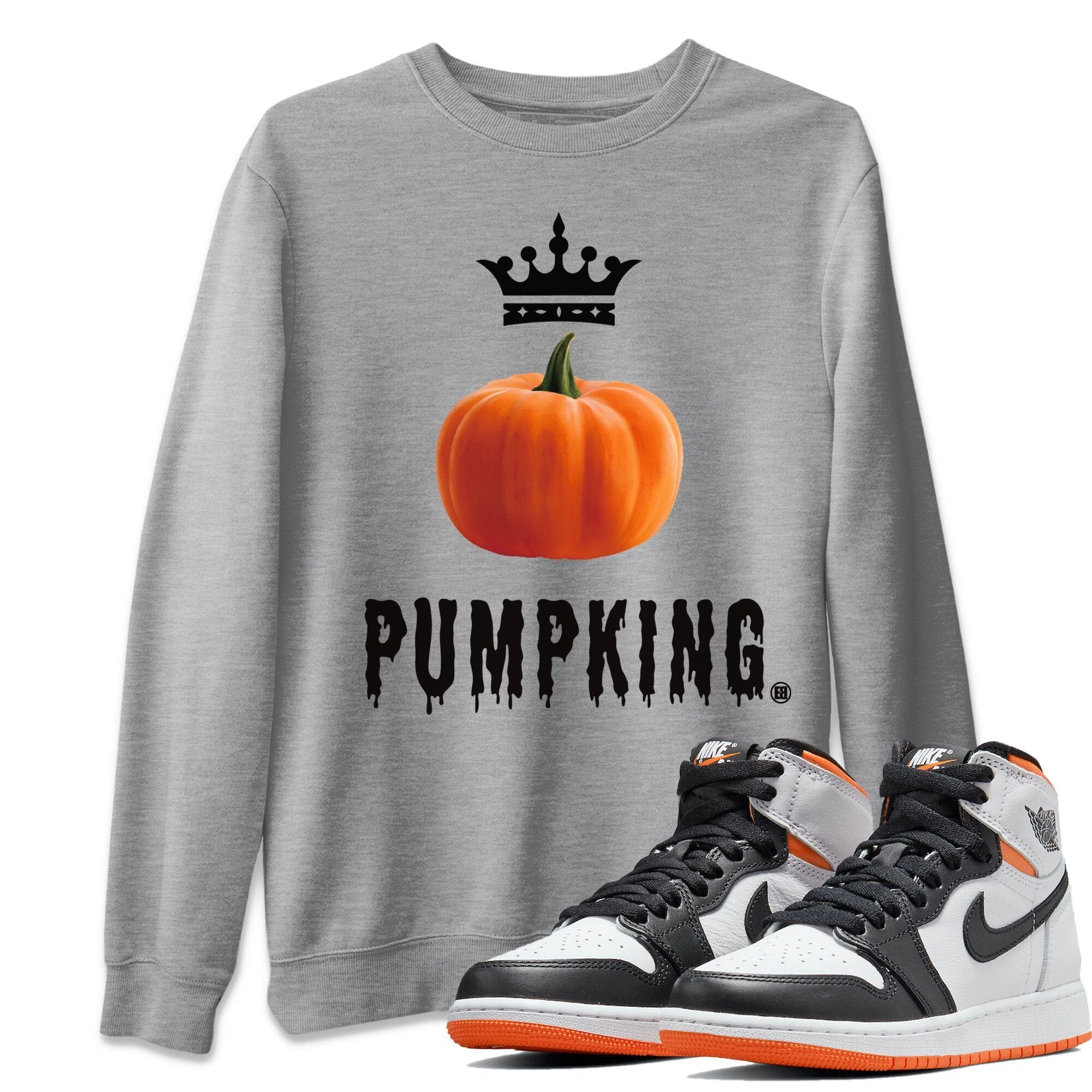 Pumpking Unisex Tops - Air Jordan 1 Electro Orange