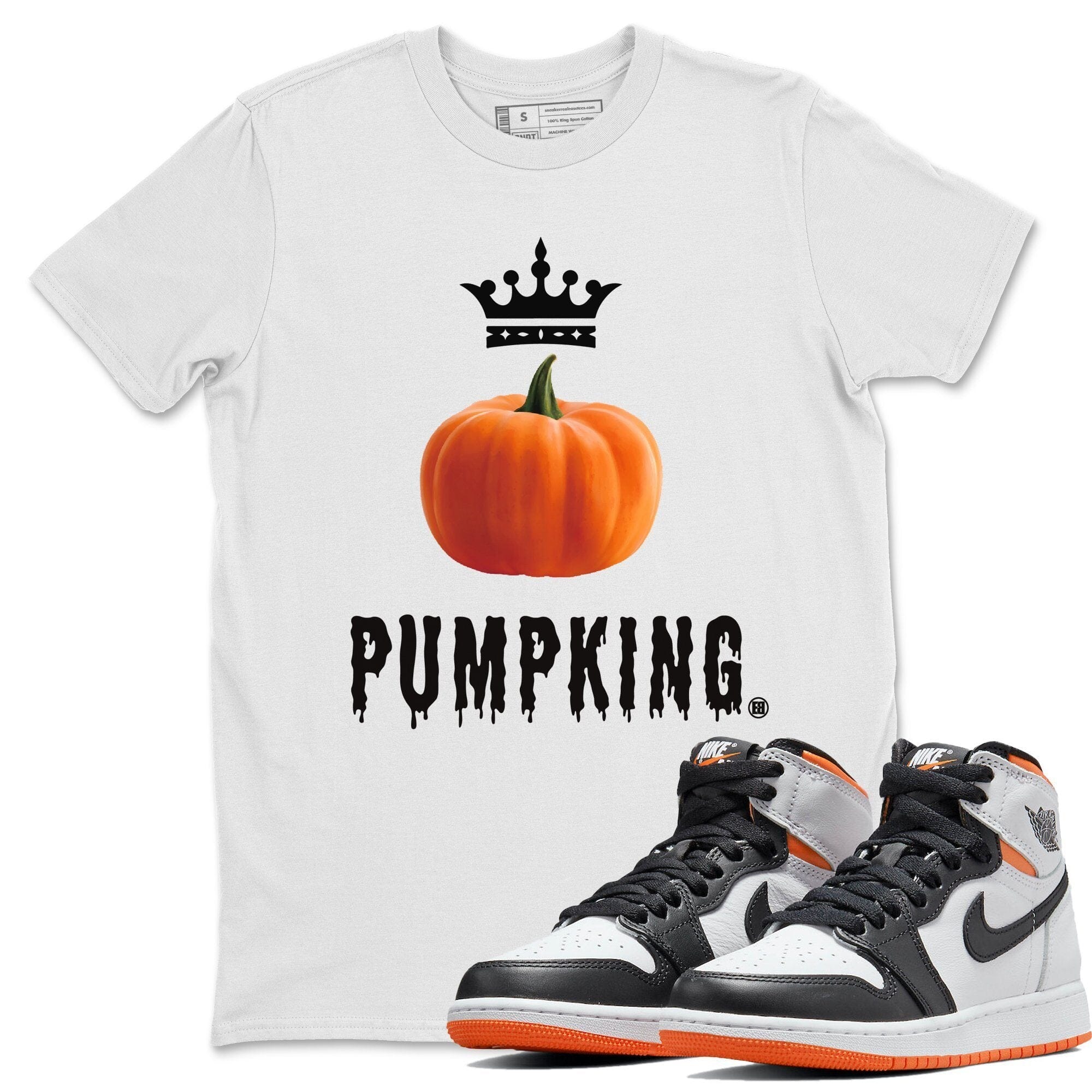 Pumpking Unisex Tops - Air Jordan 1 Electro Orange