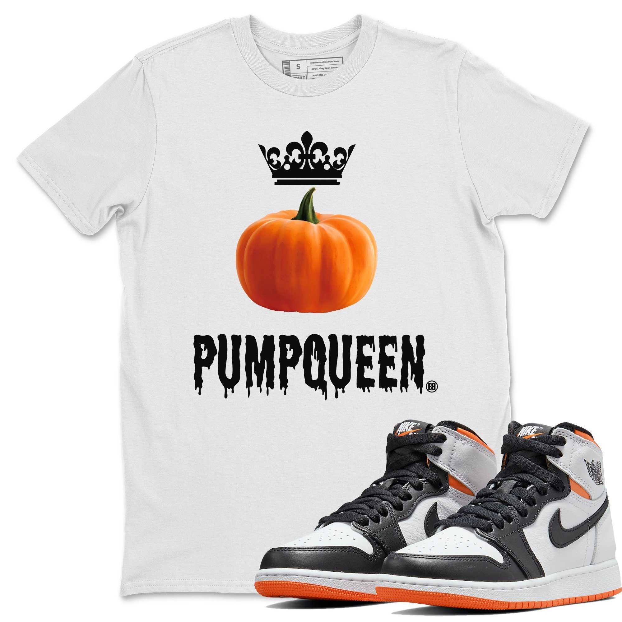 Pumpqueen Unisex Tops - Air Jordan 1 Electro Orange