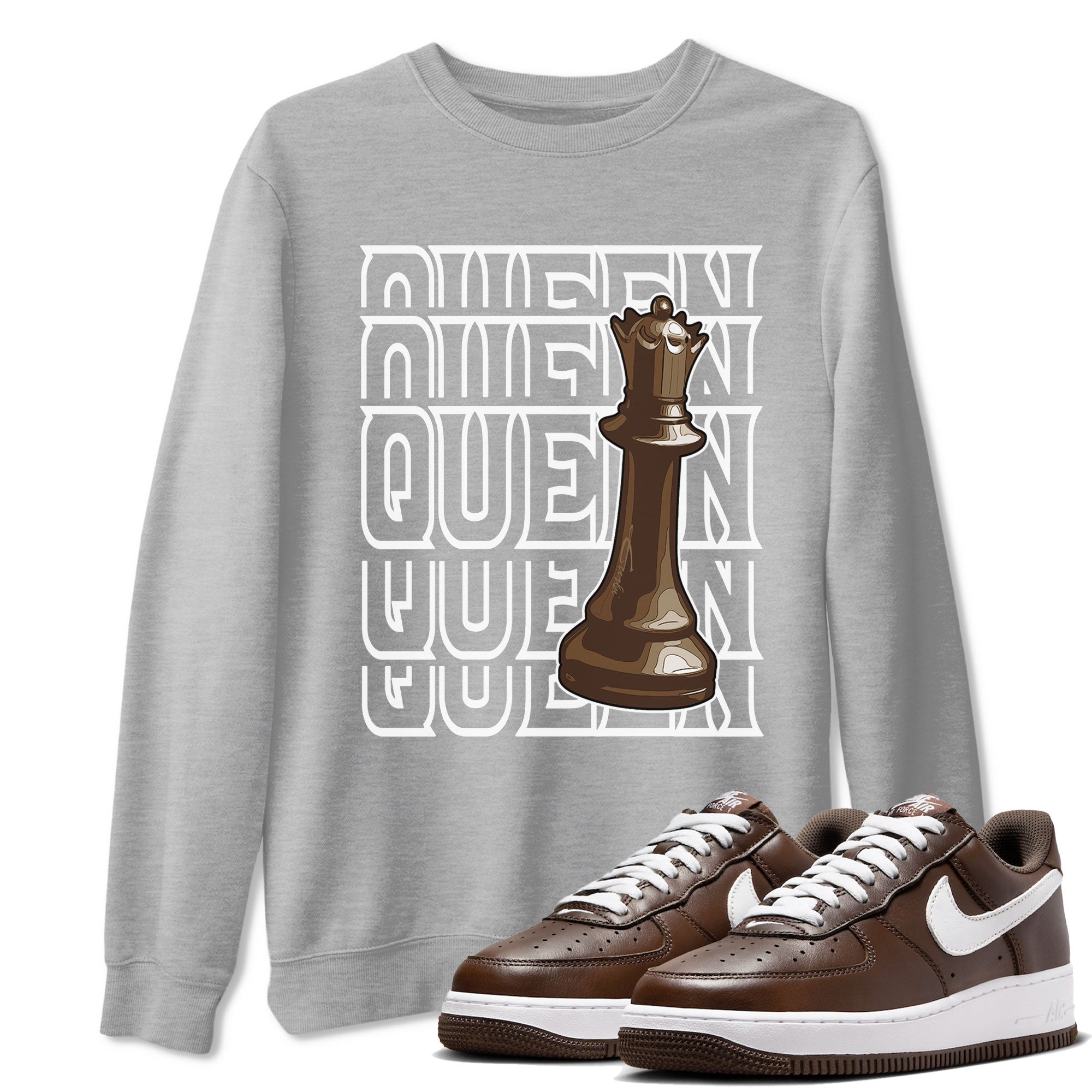 Queen snkmatch Tee - Air Force 1 Chocolate