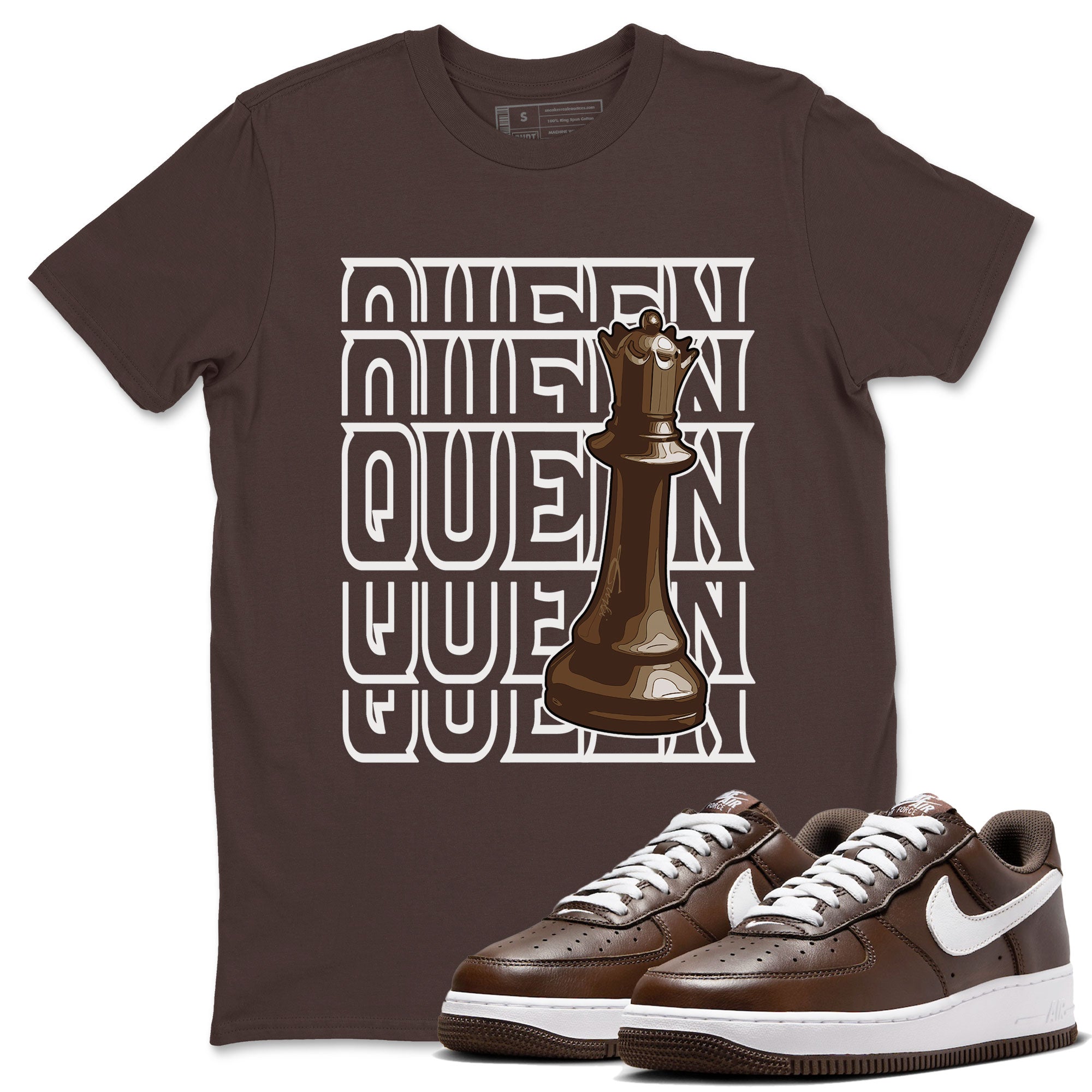 Queen snkmatch Tee - Air Force 1 Chocolate