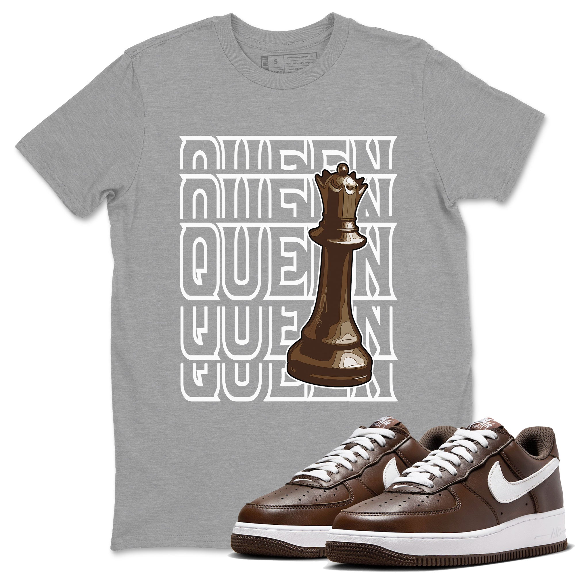 Queen snkmatch Tee - Air Force 1 Chocolate