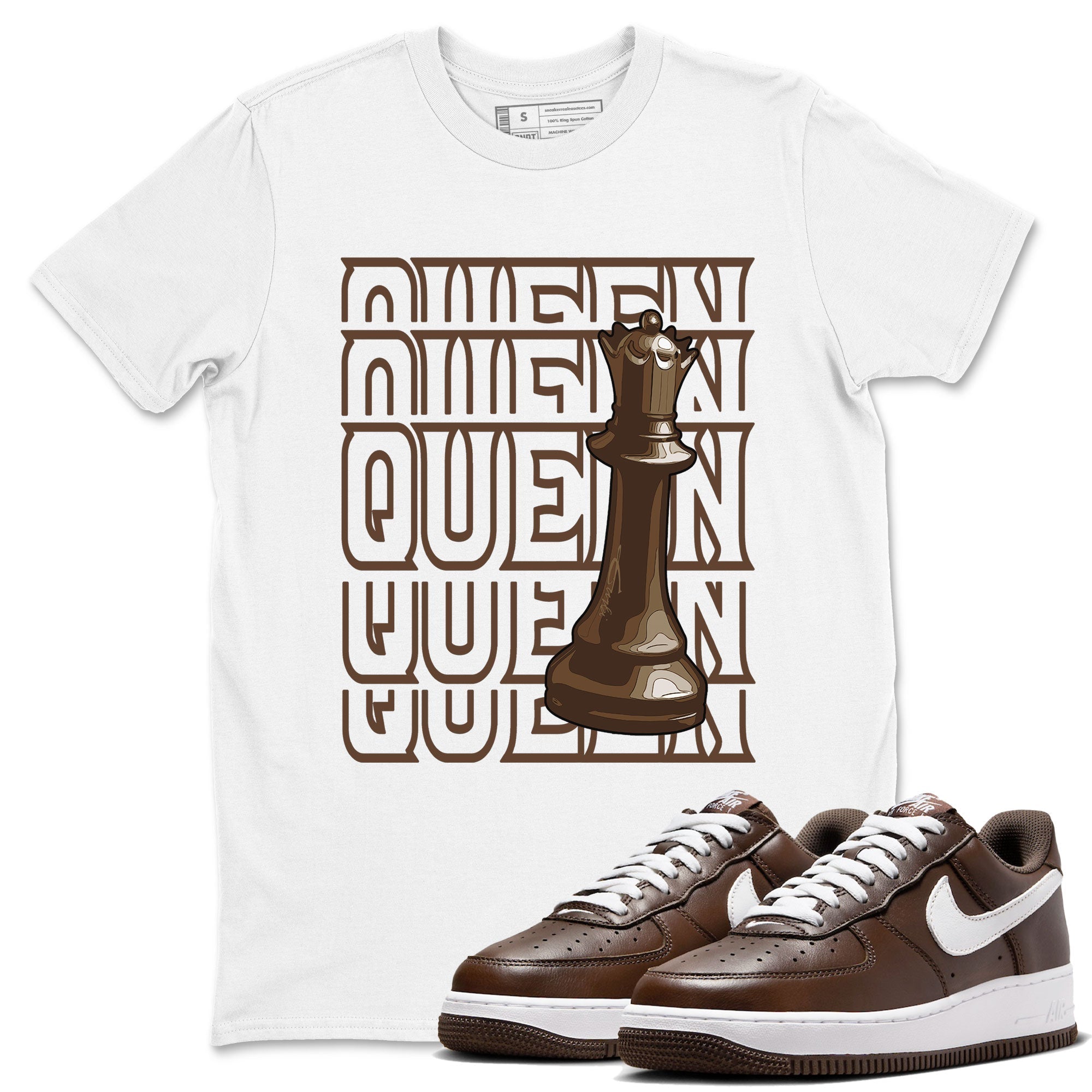 Queen snkmatch Tee - Air Force 1 Chocolate