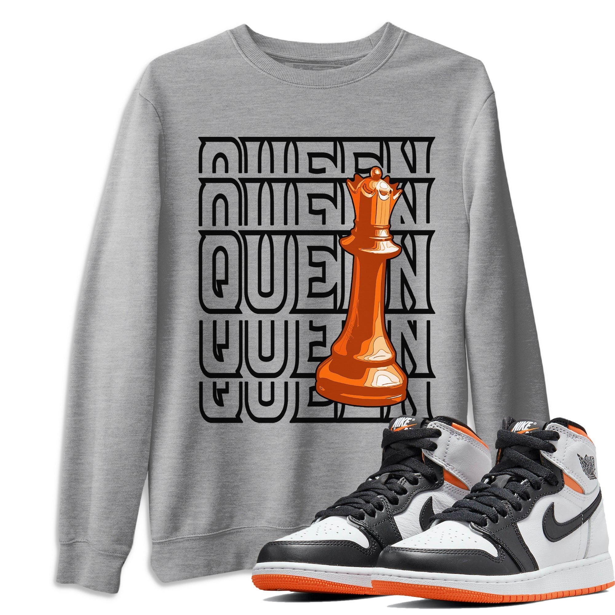 Queen Unisex Tops - Air Jordan 1 Electro Orange