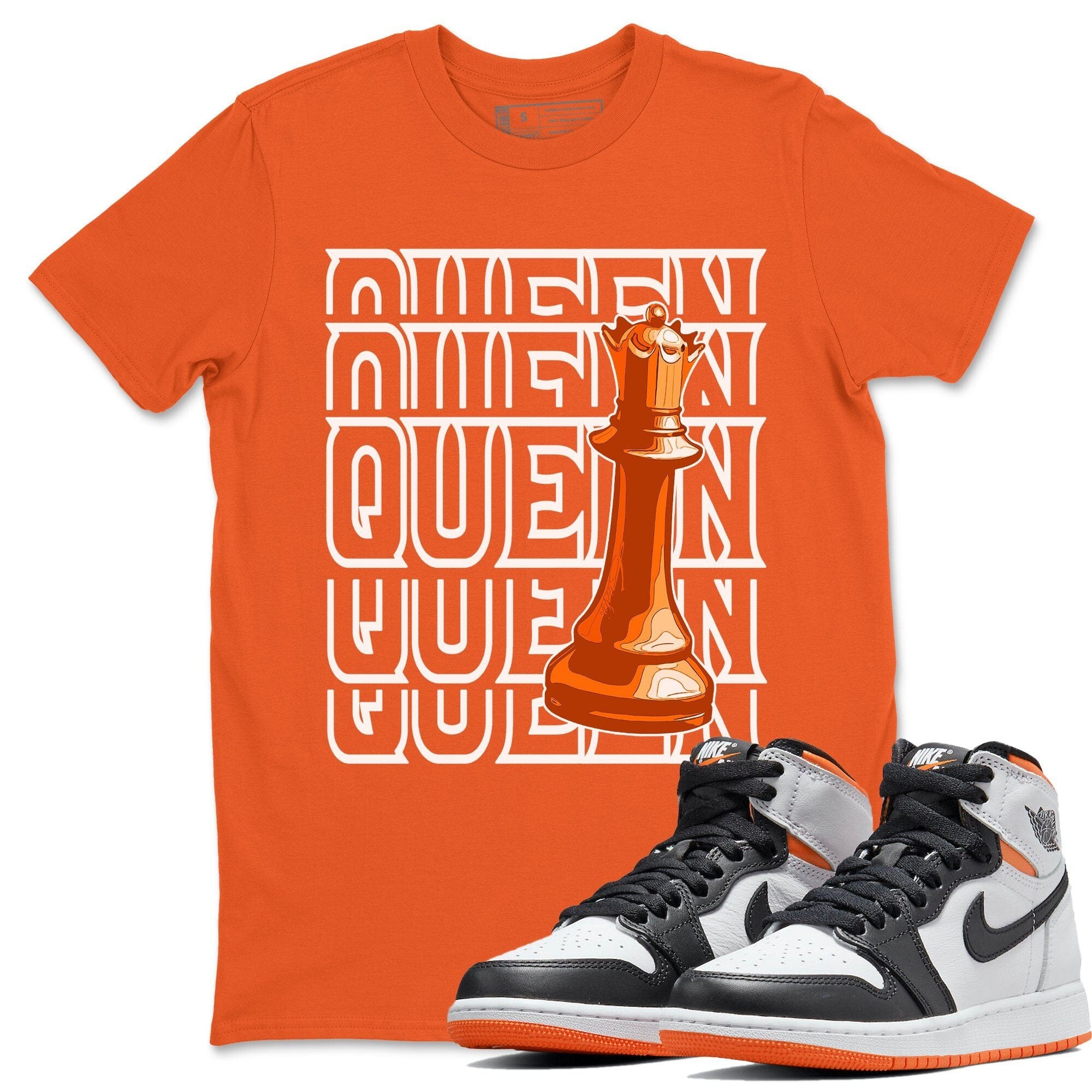 Queen Unisex Tops - Air Jordan 1 Electro Orange