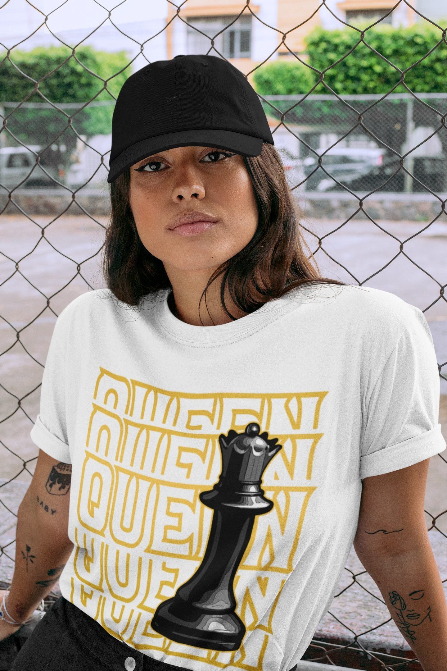 Queen Unisex Tops - Air Jordan 1 Pollen