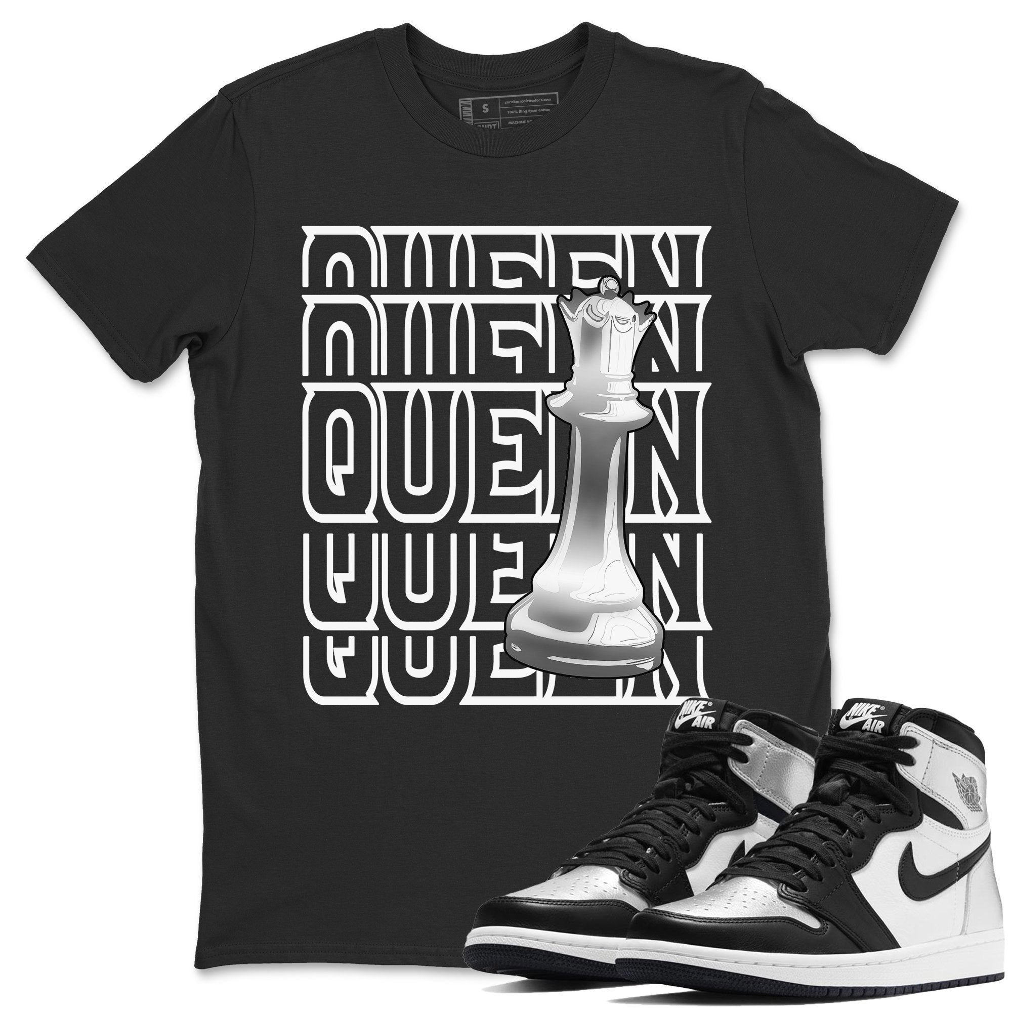 Queen Unisex Tops - Air Jordan 1 Silver Toe