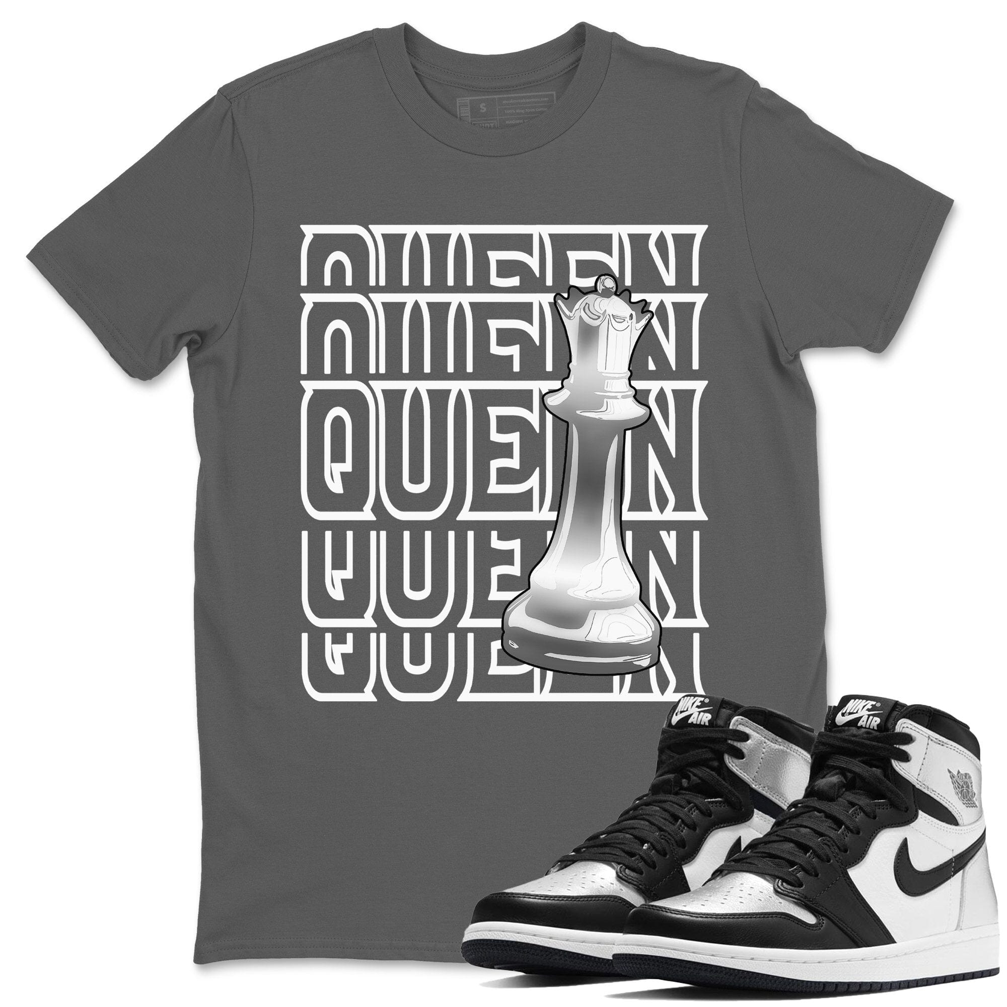 Queen Unisex Tops - Air Jordan 1 Silver Toe