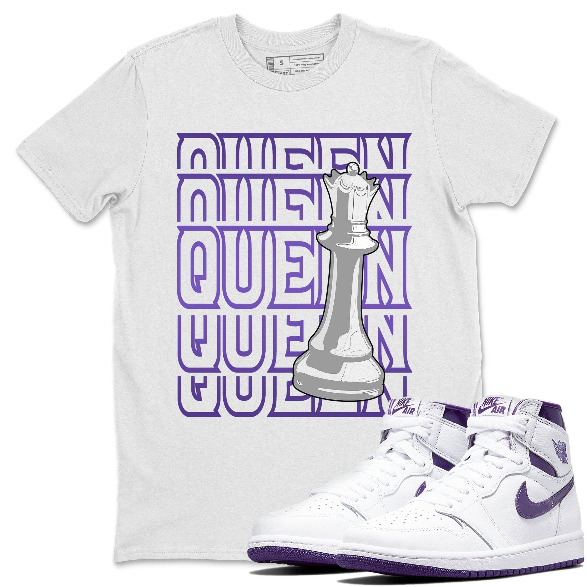 Queen Unisex Tops - Air Jordan 1 WMNS Court Purple