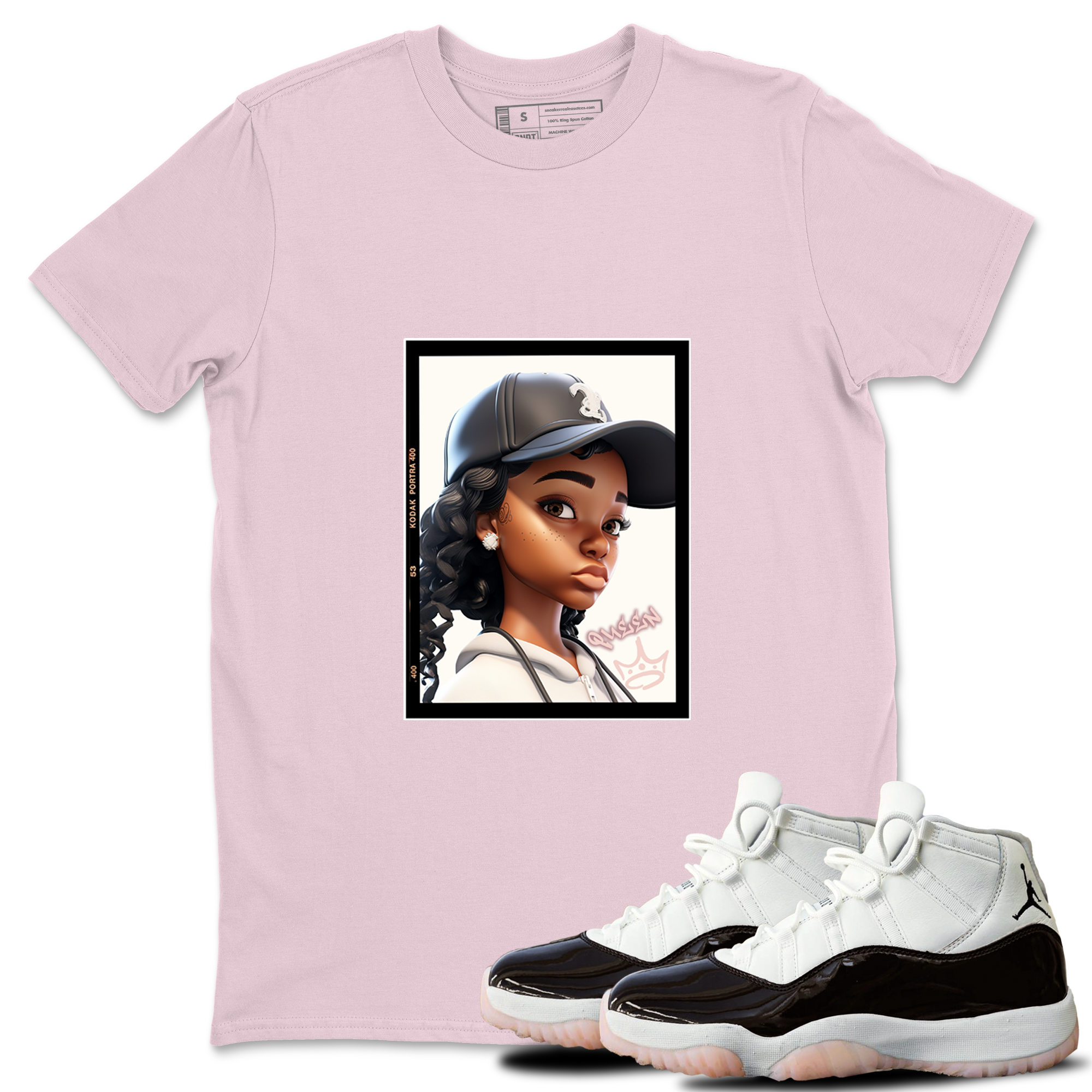 Queen snkmatch Tee - Air Jordan 11 Neapolitan