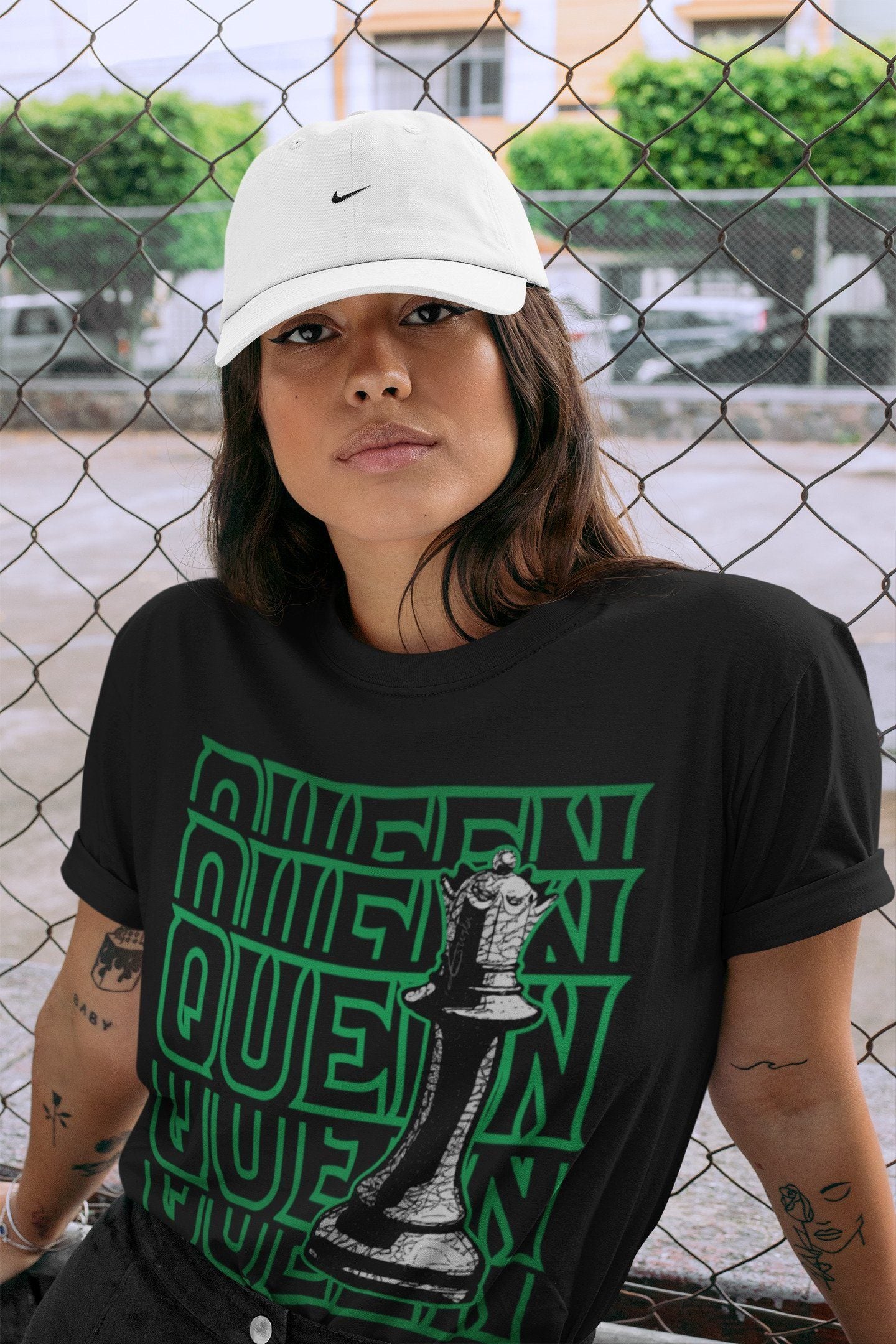 Queen Unisex Tops - Air Jordan 3 Pine Green