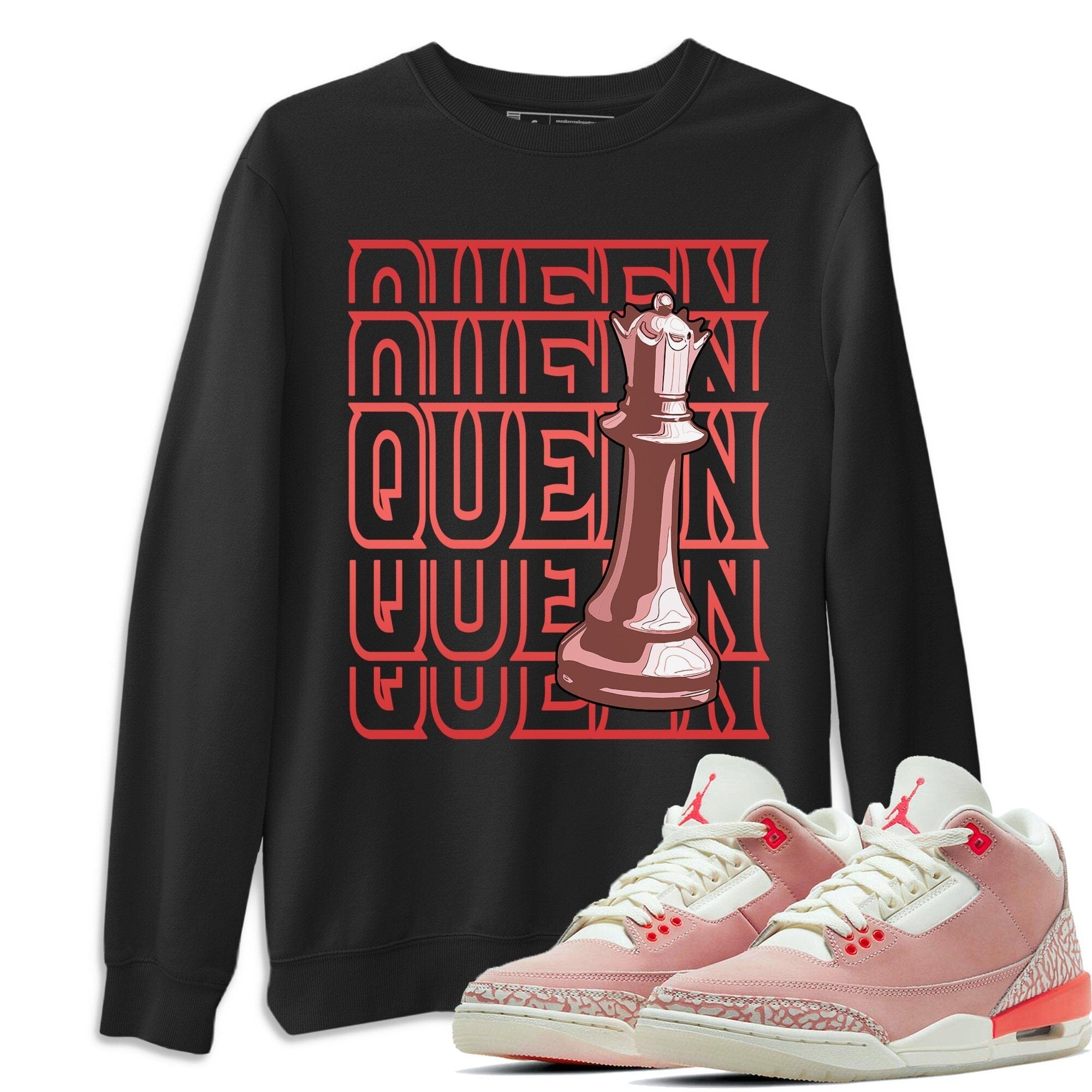 Queen Unisex Tops - Air Jordan 3 Rust Pink