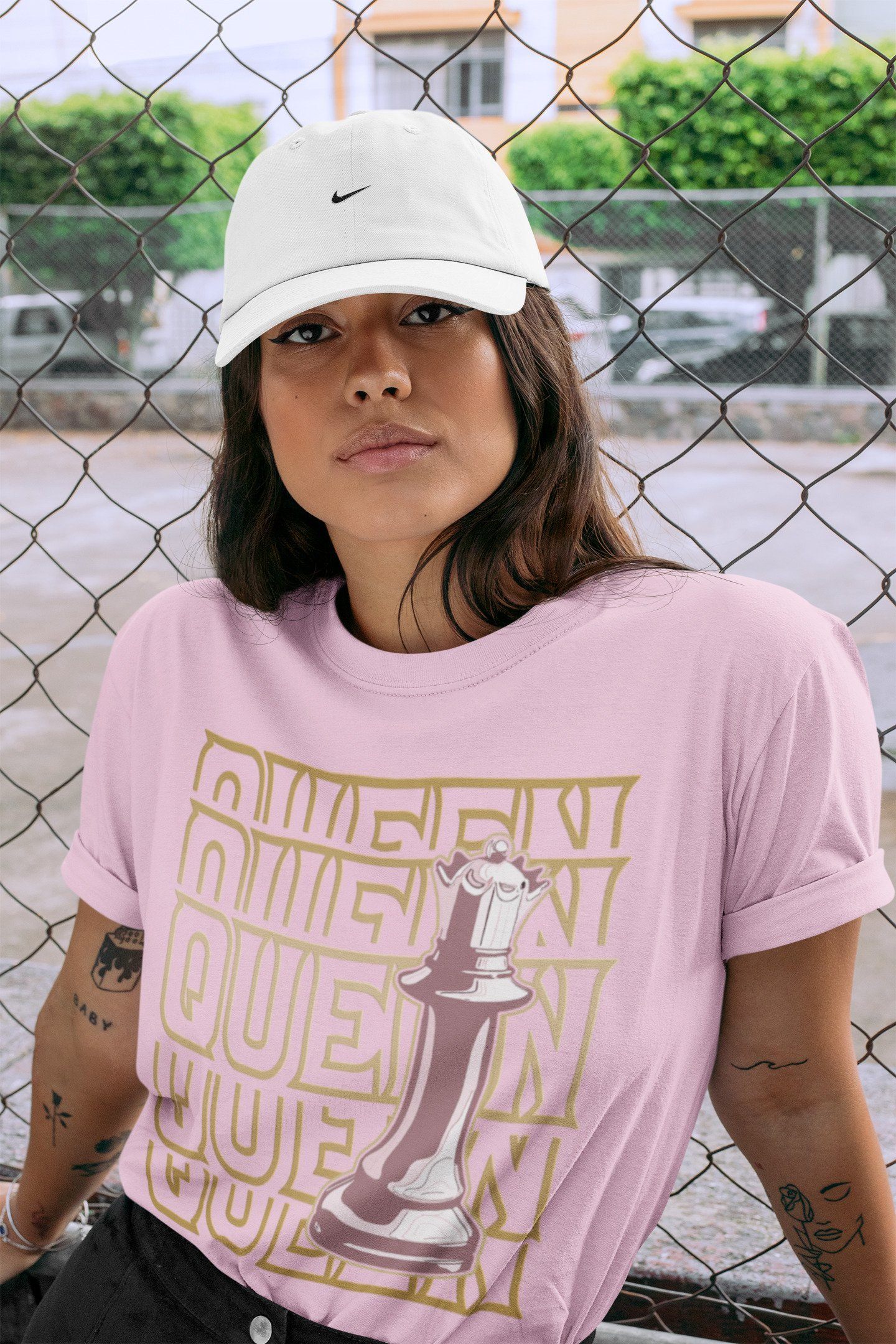 Queen Unisex Tops - Air Jordan 6 Gold Hoops