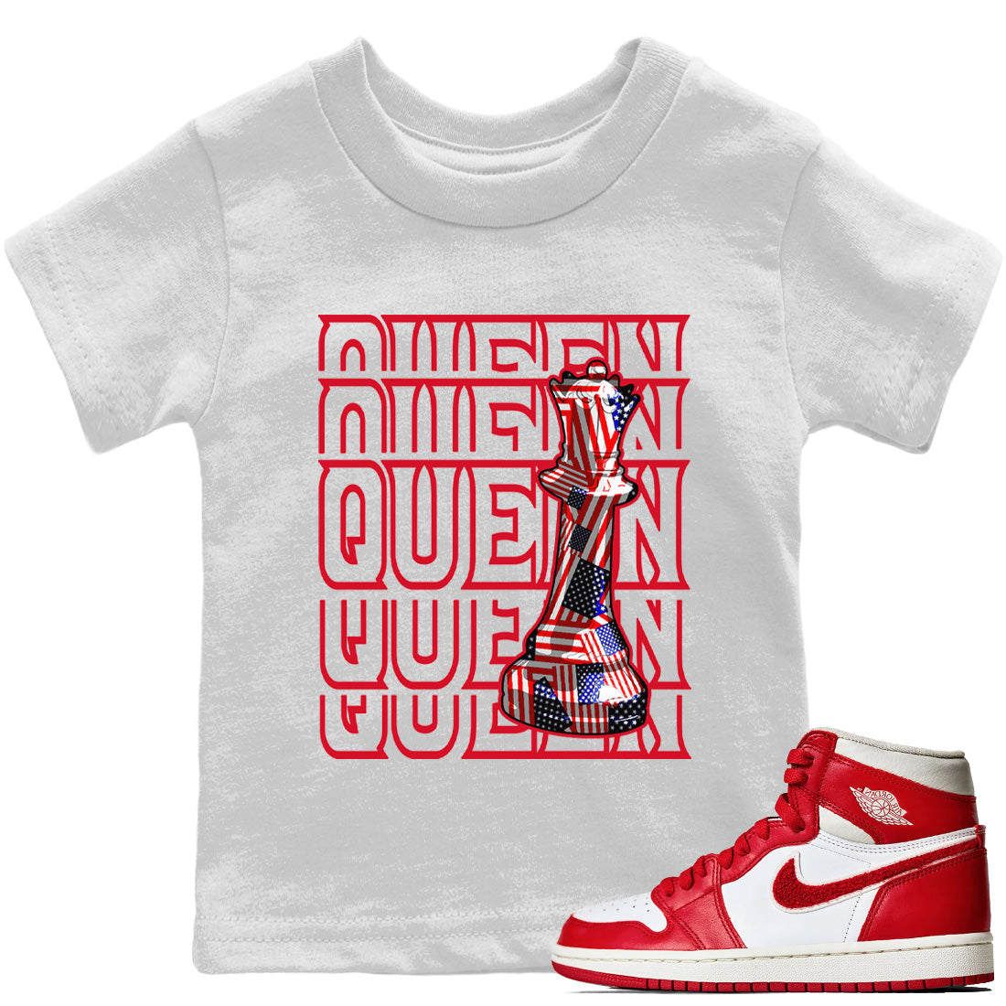 Queen Kids Tops - Air Jordan 1 Newstalgia