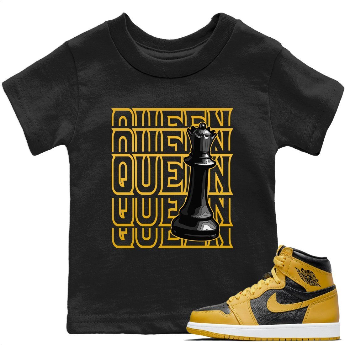 Queen Kids Tops - Air Jordan 1 Pollen