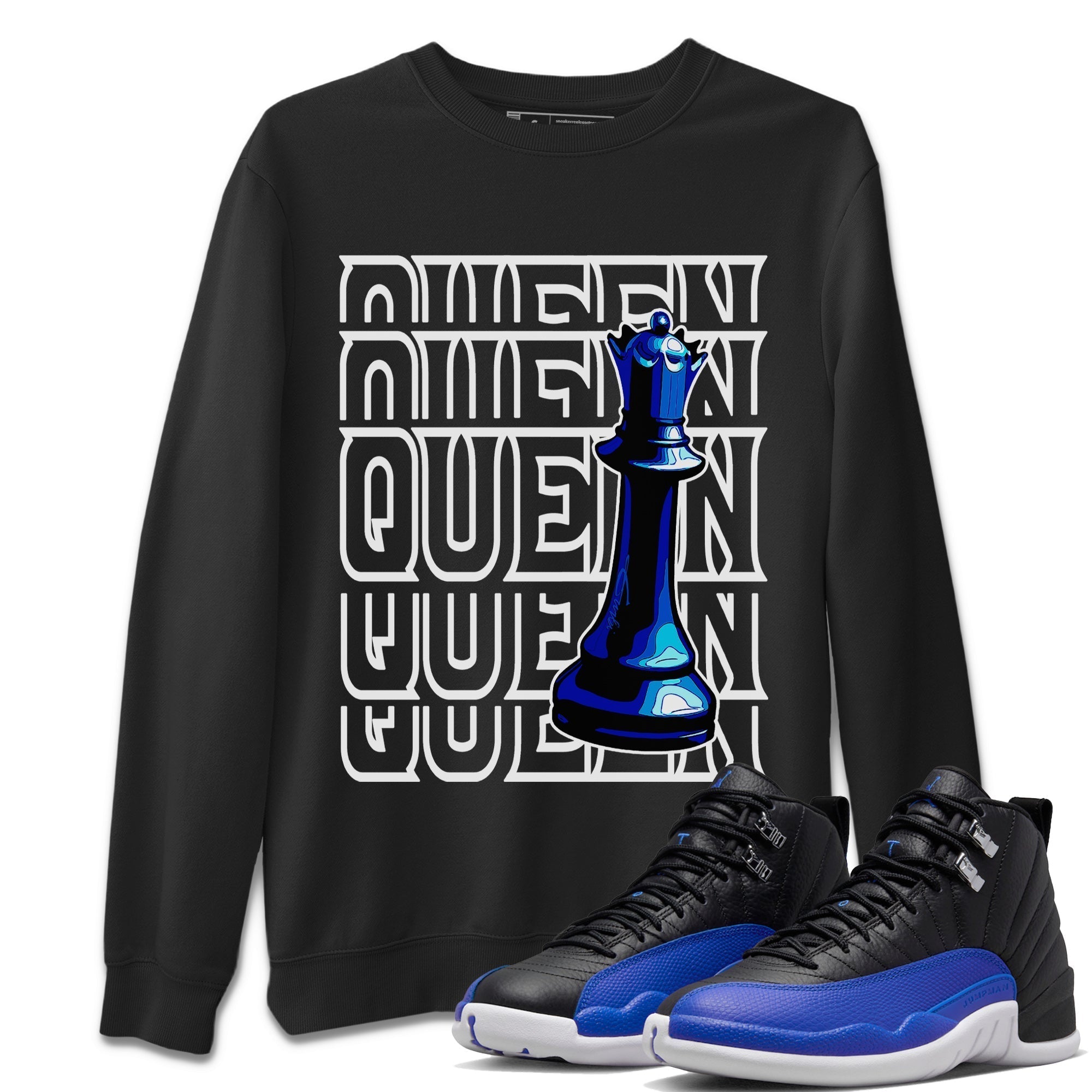 Queen Unisex Tops - Air Jordan 12 Hyper Royal