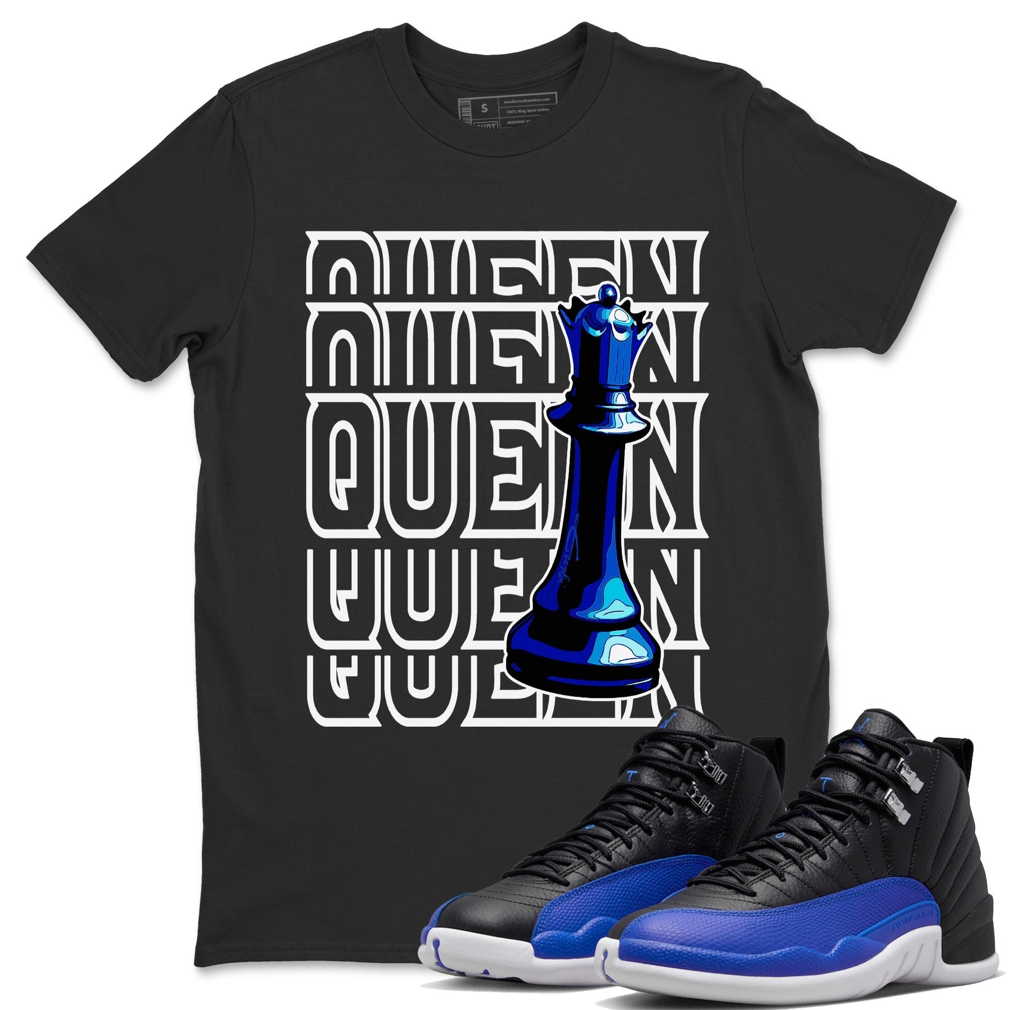 Queen Unisex Tops - Air Jordan 12 Hyper Royal