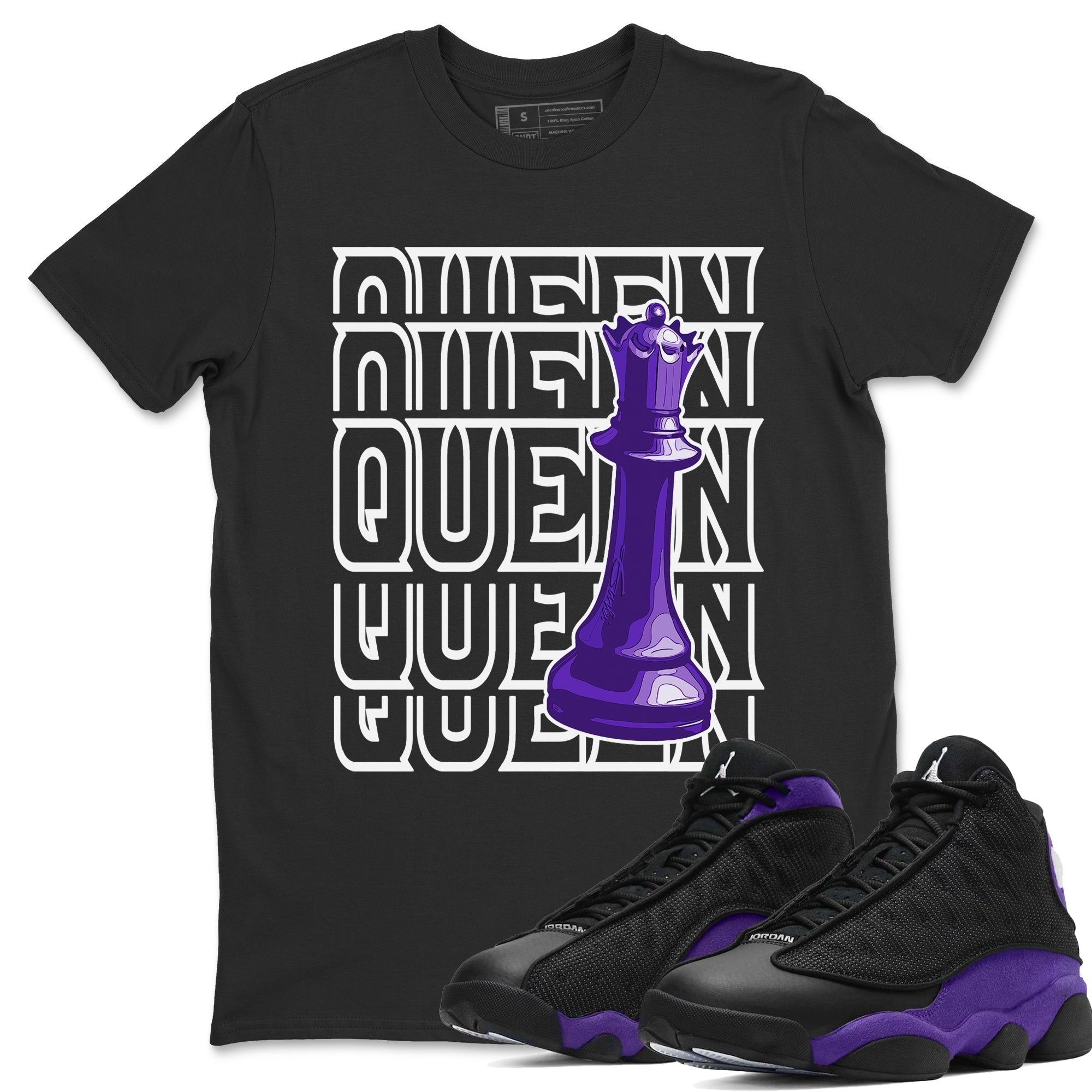 Queen Unisex Tops - Air Jordan 13 Court Purple