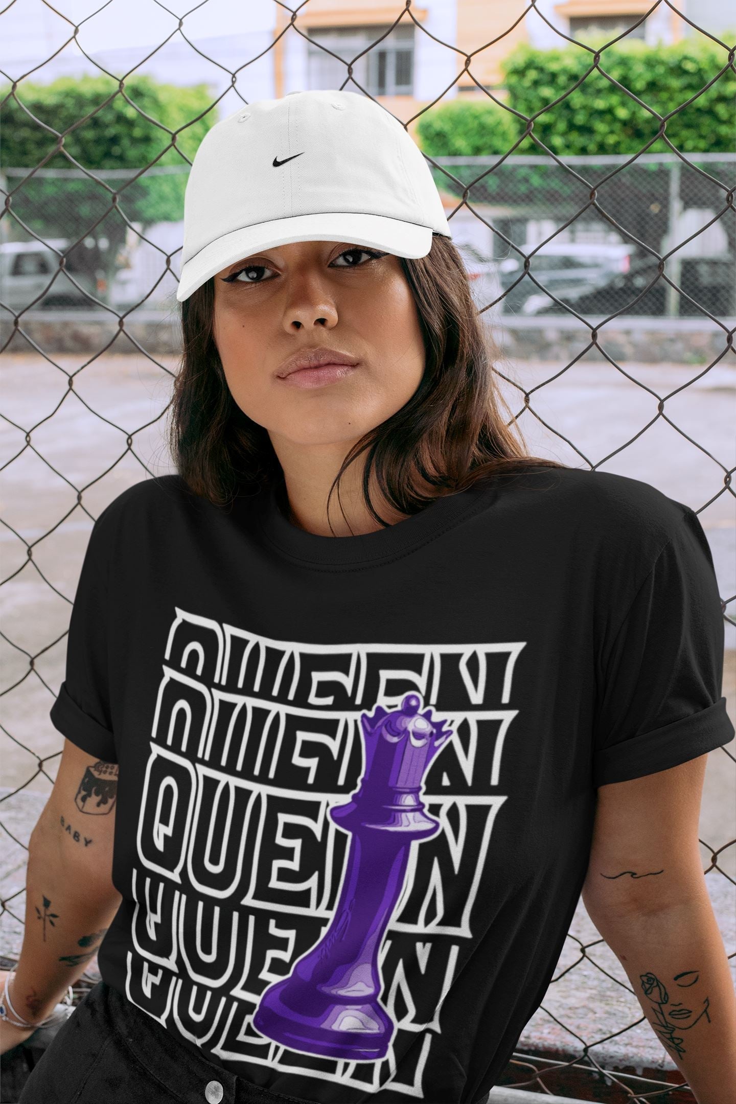 Queen Unisex Tops - Air Jordan 13 Court Purple