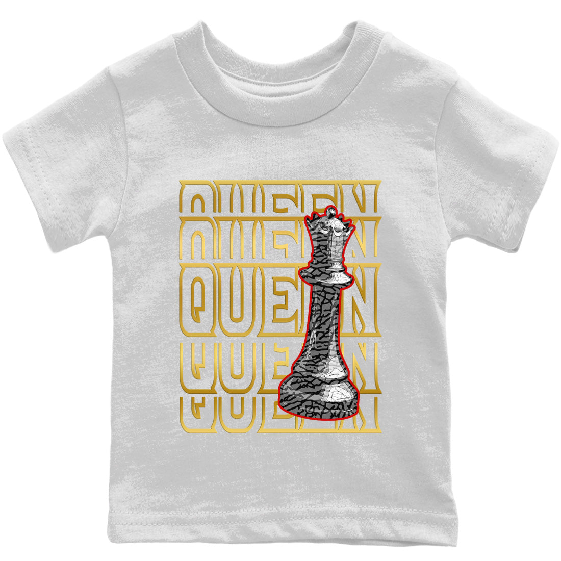 Queen Kids Tops - Air Jordan 3 Black Gold