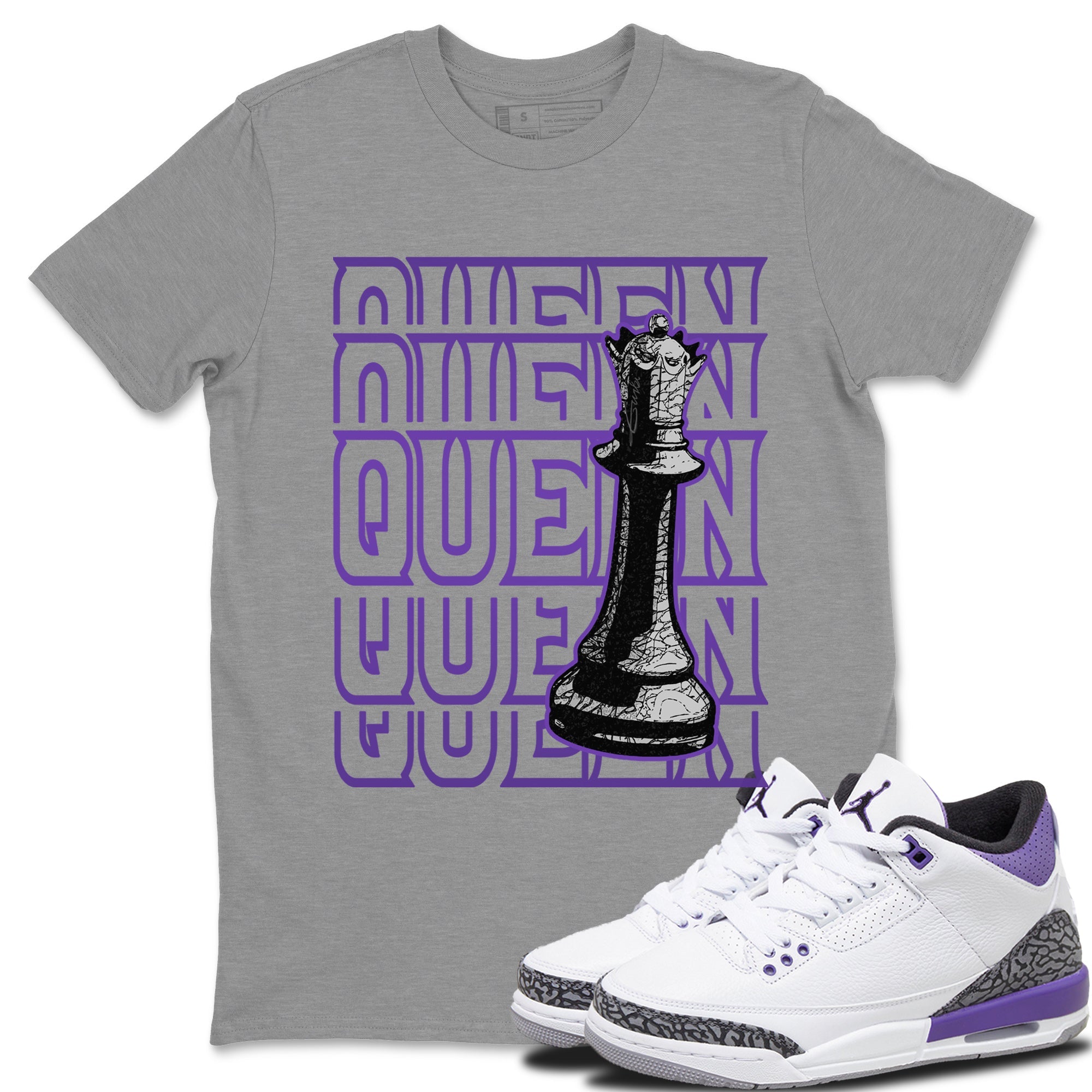 Queen Unisex Tops - Air Jordan 3 Dark Iris