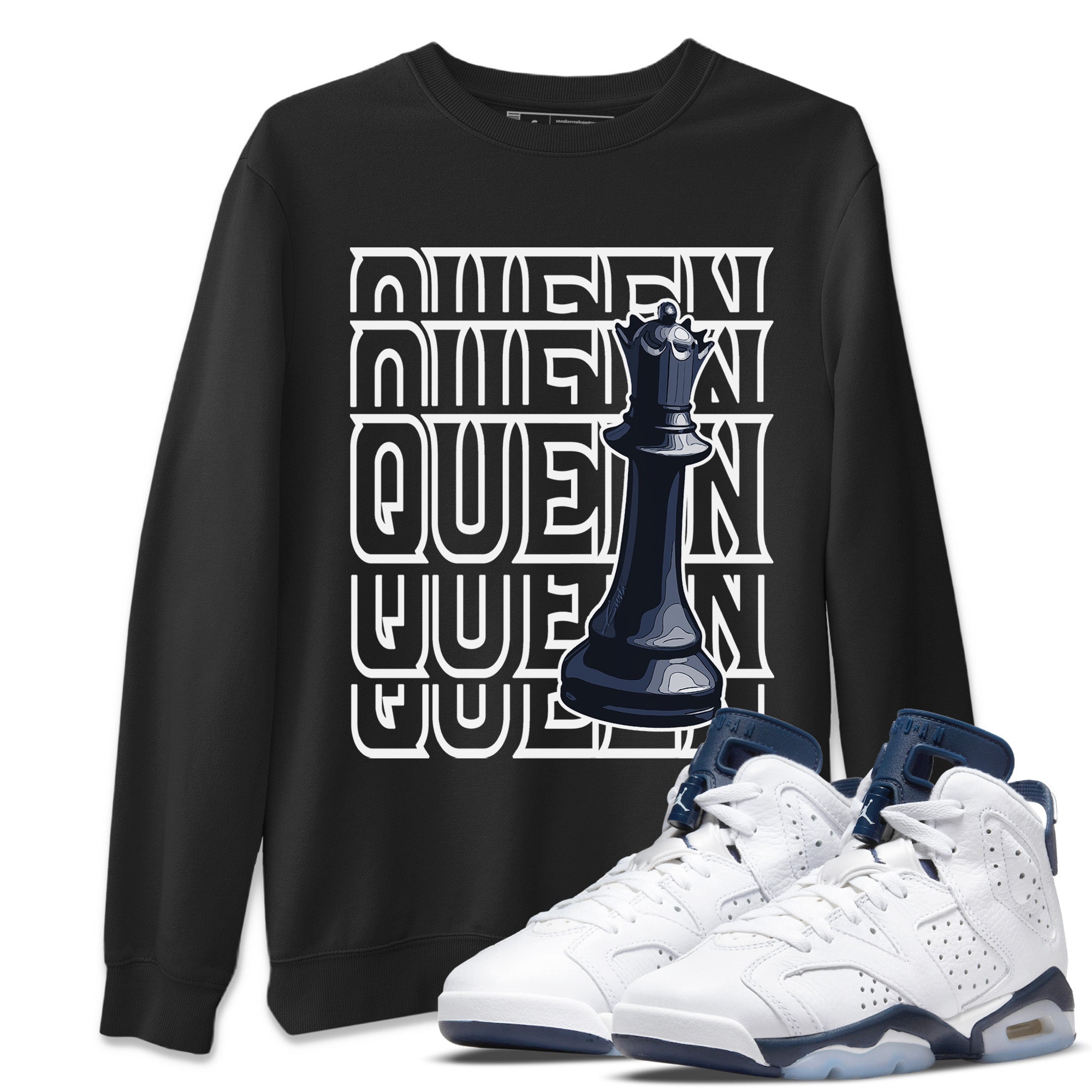 Queen Unisex Tops - Air Jordan 6 Midnight Navy