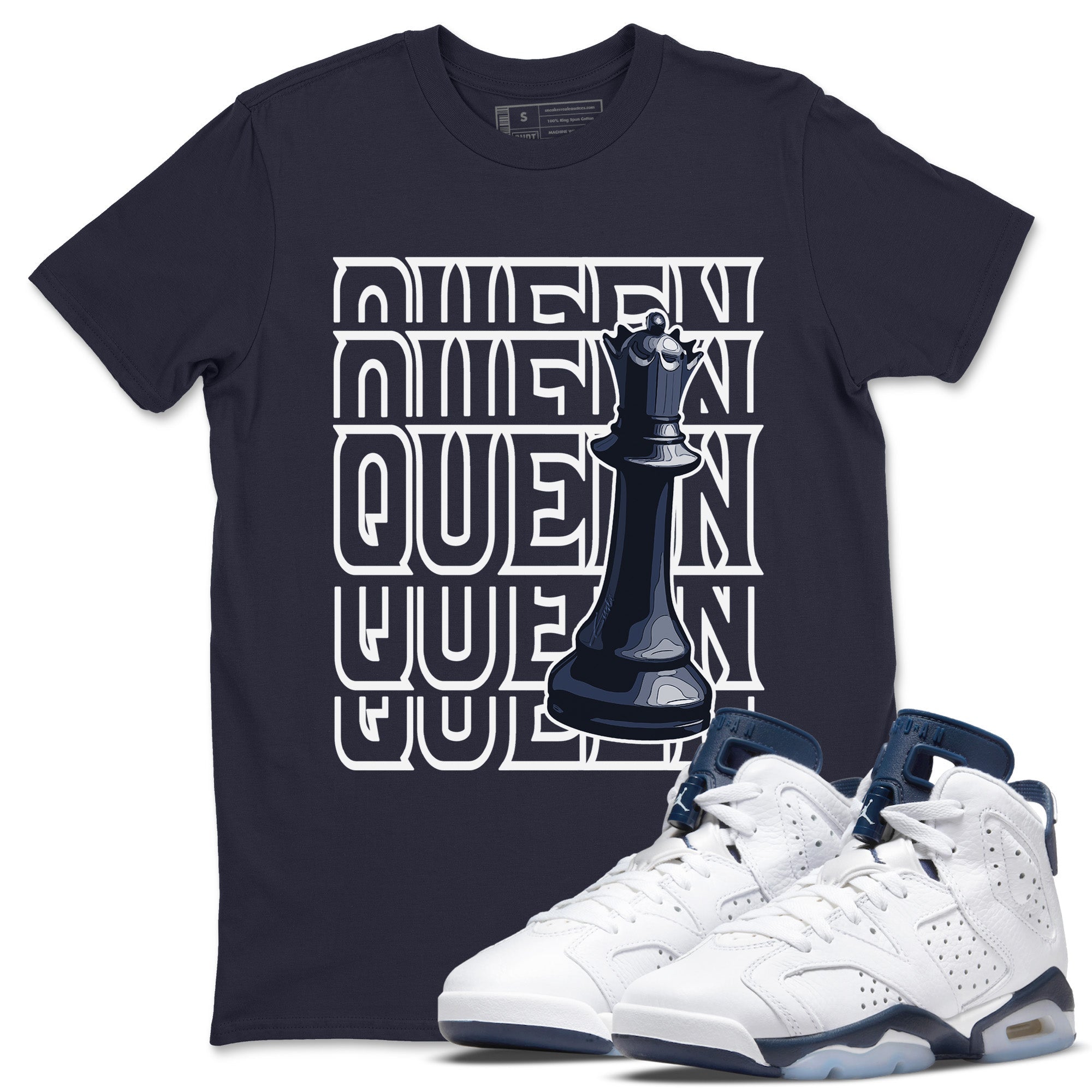 Queen Unisex Tops - Air Jordan 6 Midnight Navy
