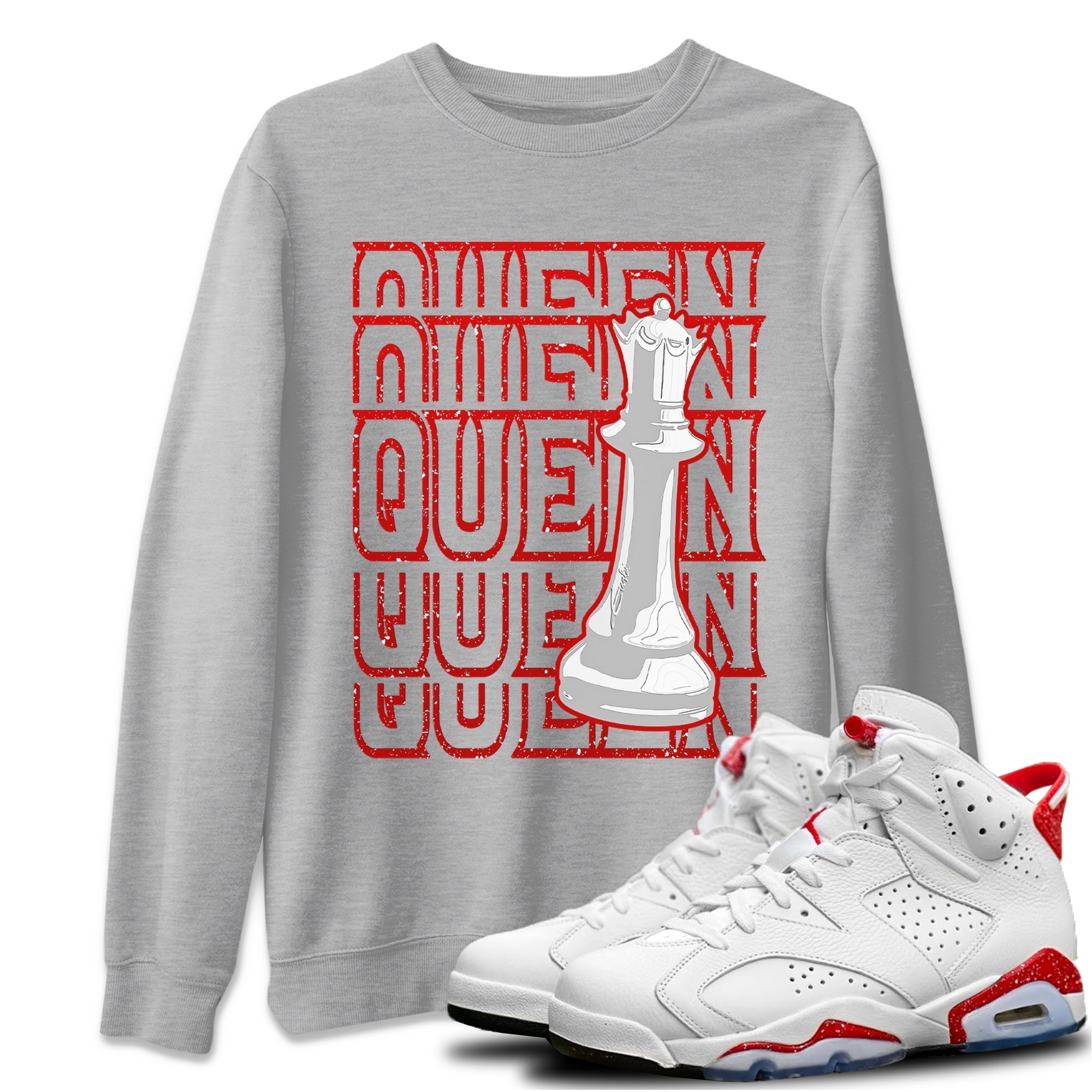 Queen Unisex Tops - Air Jordan 6 Red Velvet Cookies