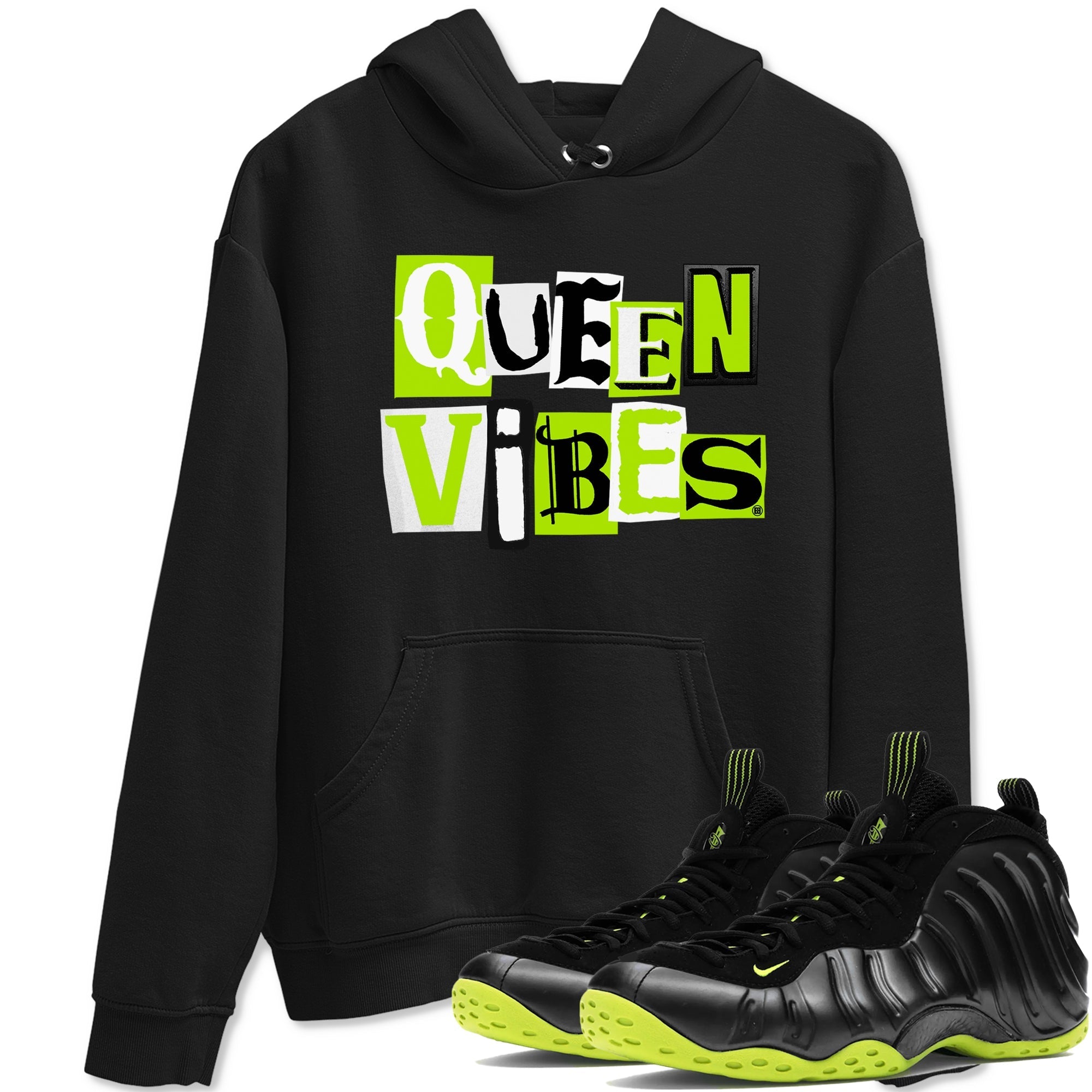 Queen Vibes snkmatch Tees - Air Foamposite One Black Volt