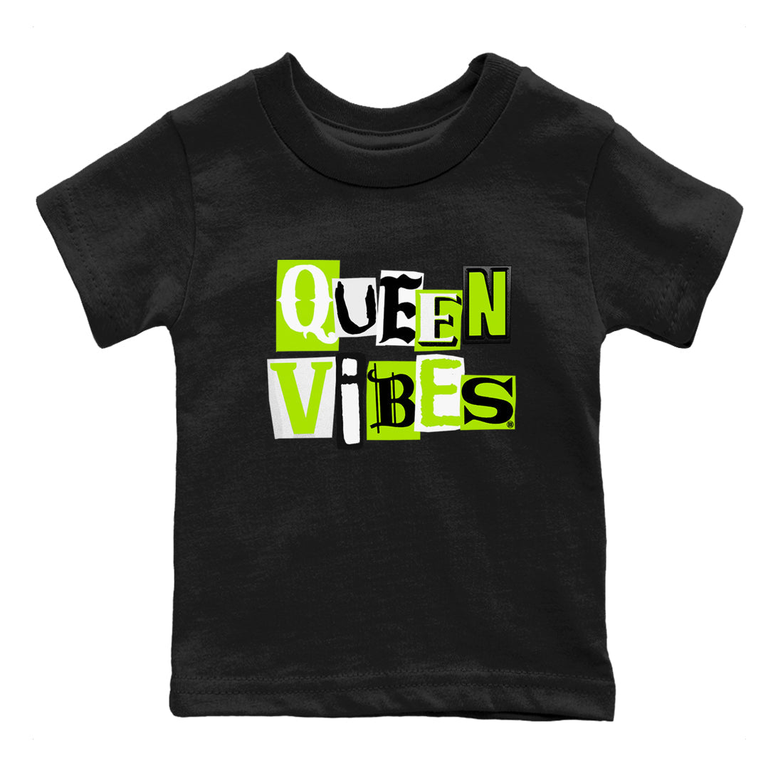 Queen Vibes snkmatch Tees Kids - Air Foamposite One Black Volt