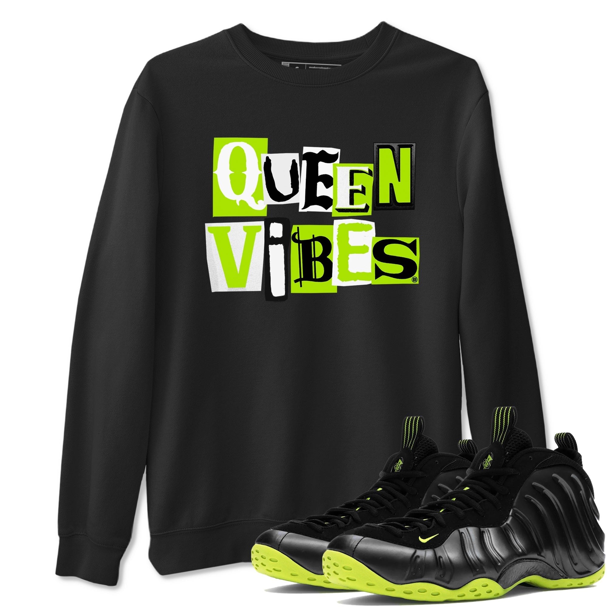 Queen Vibes snkmatch Tees - Air Foamposite One Black Volt