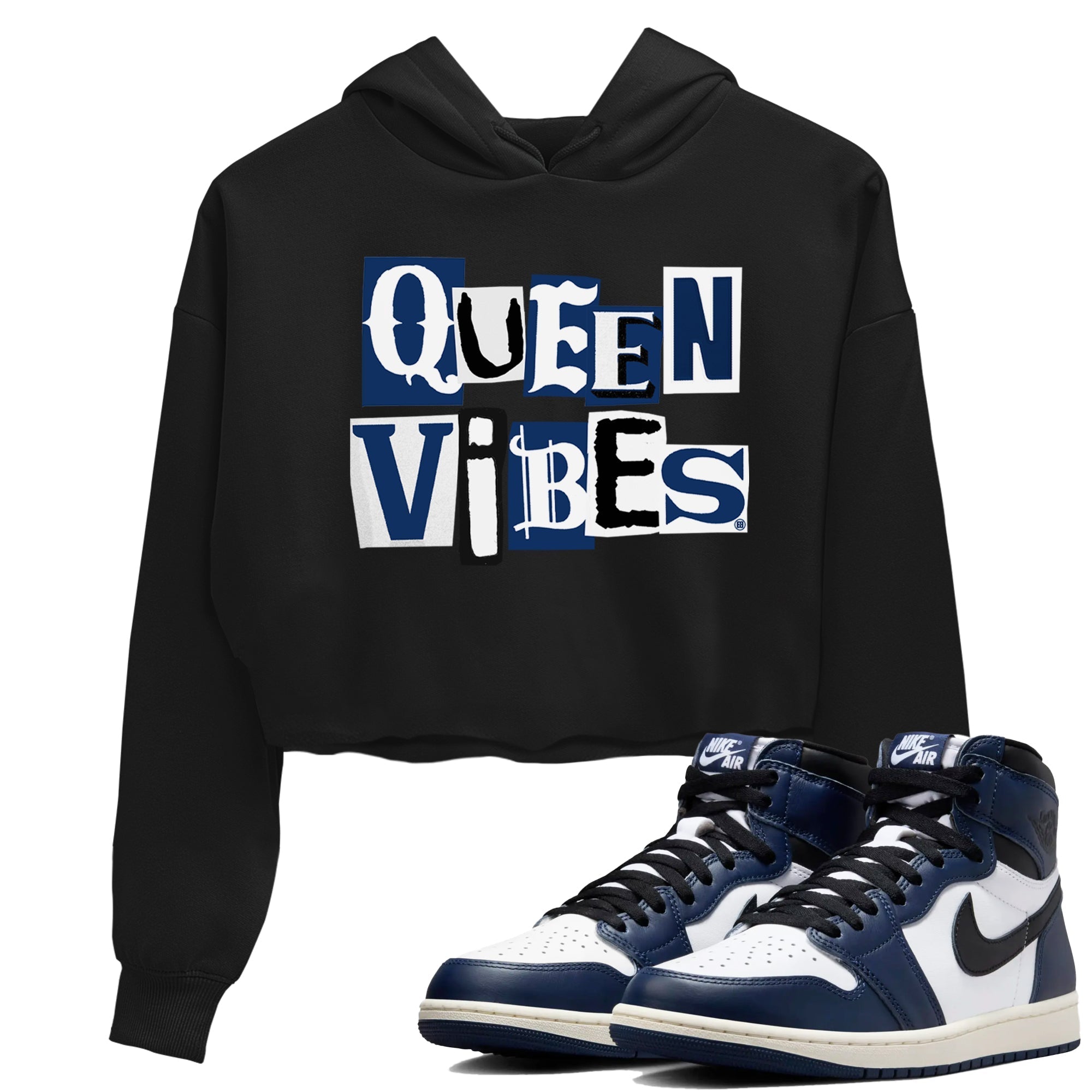 Queen Vibes snkmatch Women's Top - Air Jordan 1 Midnight Navy