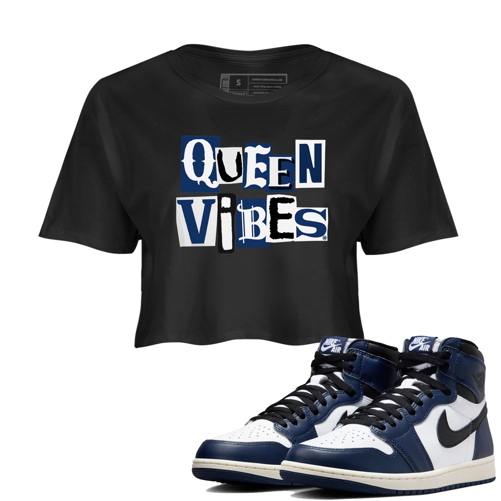 Queen Vibes snkmatch Women's Top - Air Jordan 1 Midnight Navy