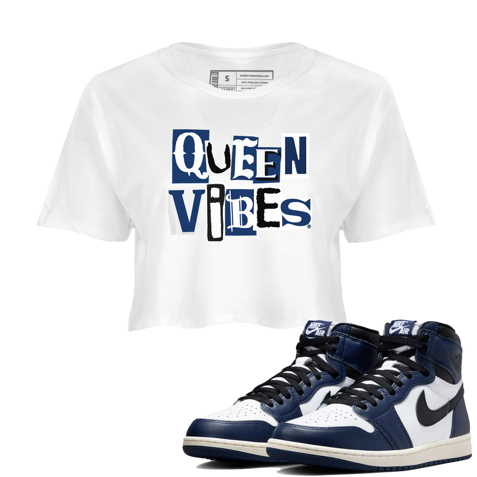 Queen Vibes snkmatch Women's Top - Air Jordan 1 Midnight Navy