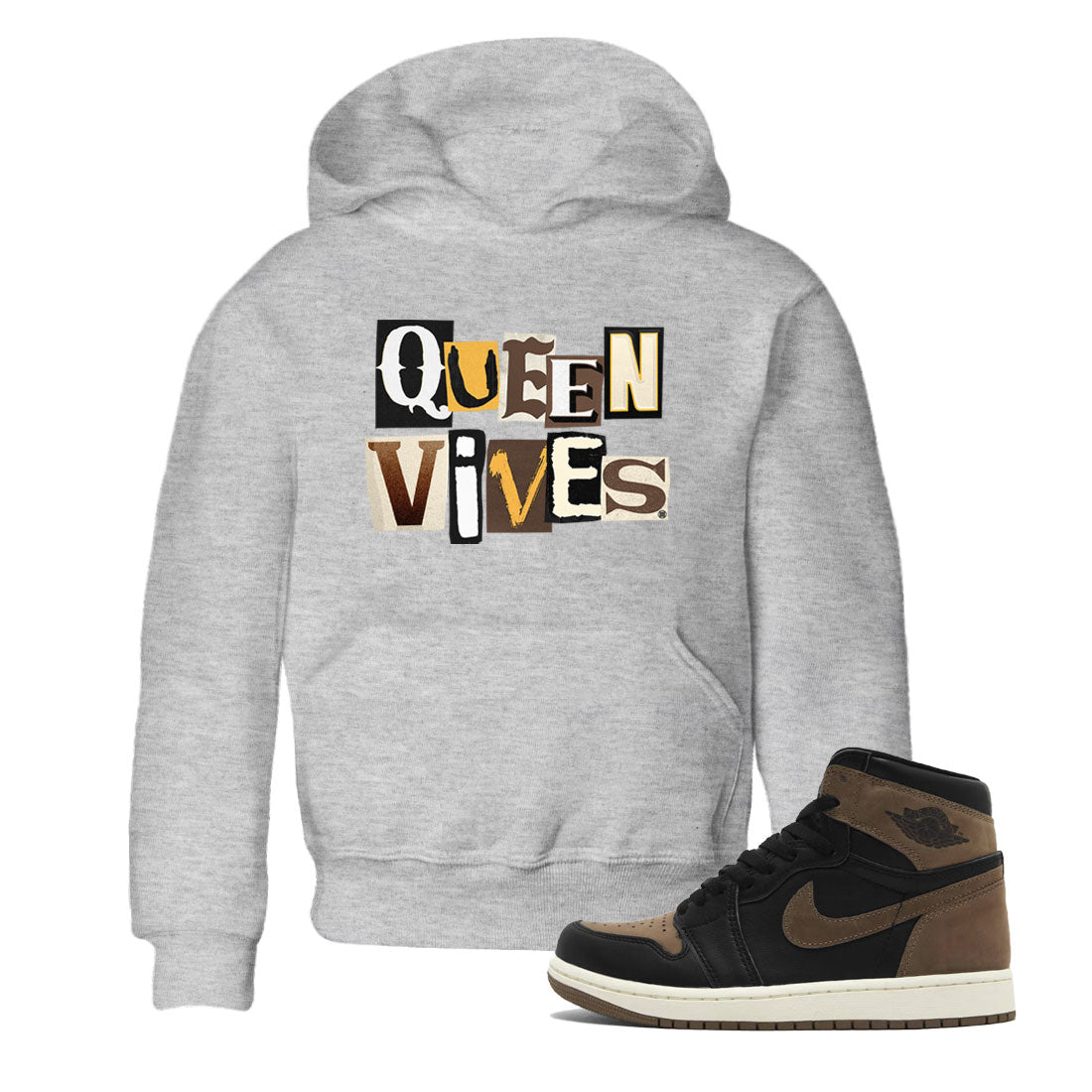 Queen Vibes snkmatch Tee Kids - Air Jordan 1 Palomino