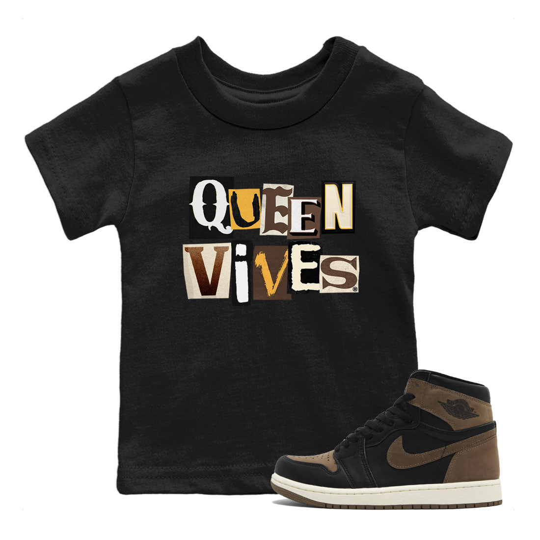 Queen Vibes snkmatch Tee Kids - Air Jordan 1 Palomino